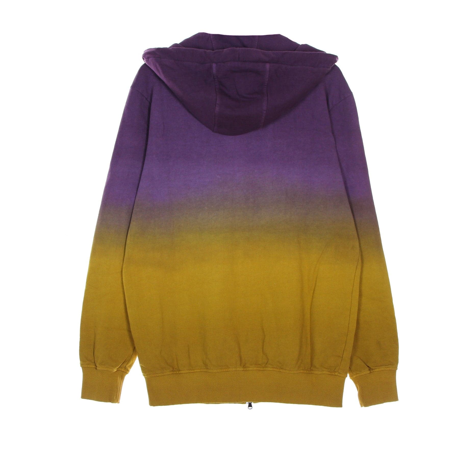 Lightweight Hooded Sweatshirt Zipped Men's Zipped Hoodie Purple/yellow