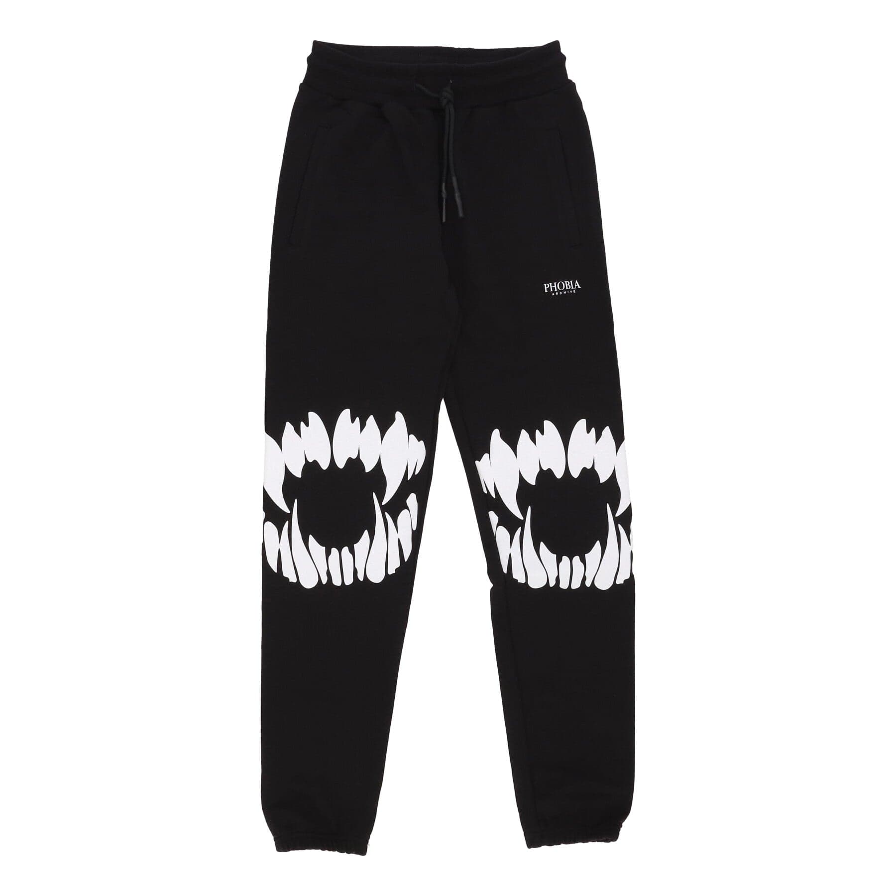 Lightweight Tracksuit Pants Men Mouth Print Pants Black/white