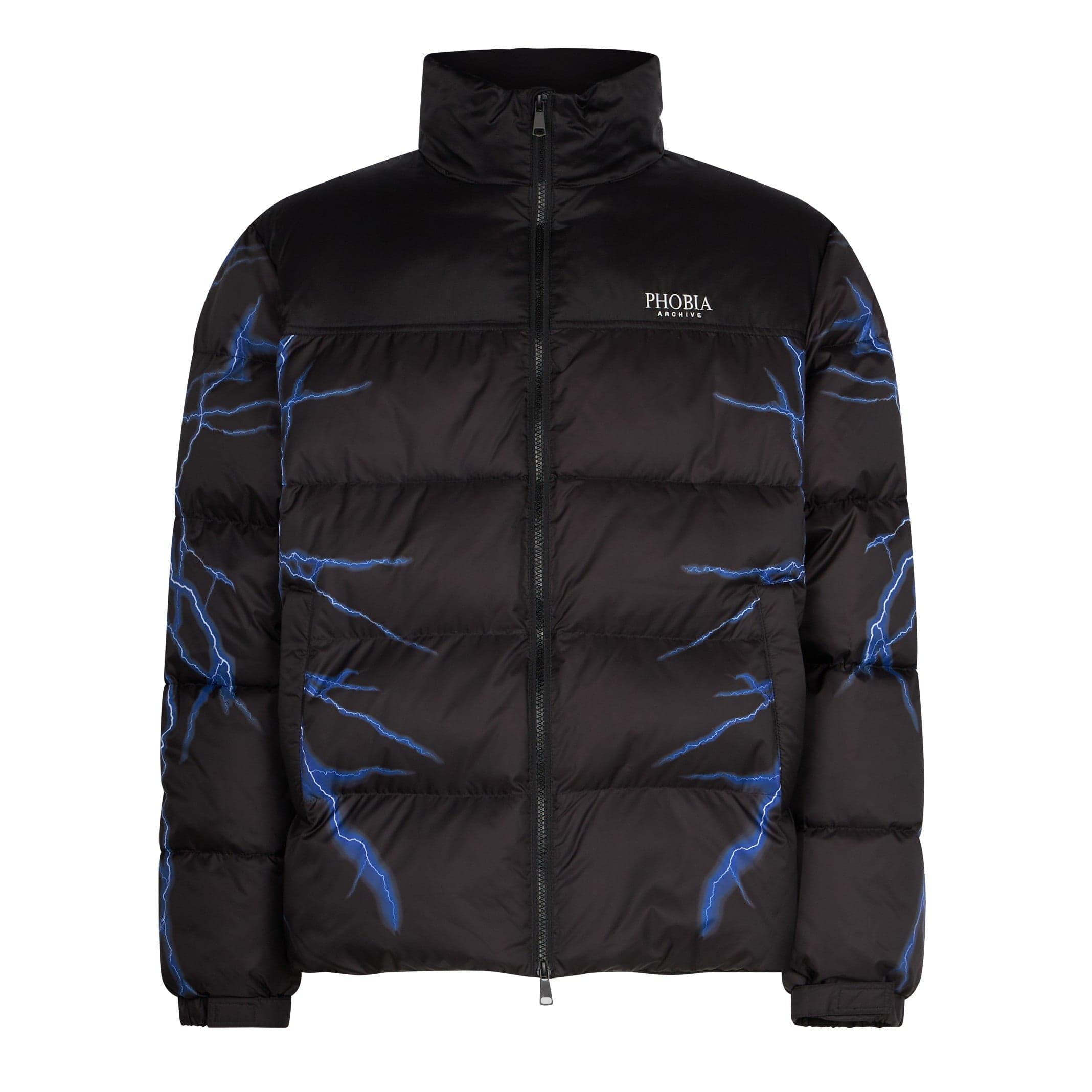 Men's Puffy Jacket Black/blue down jacket