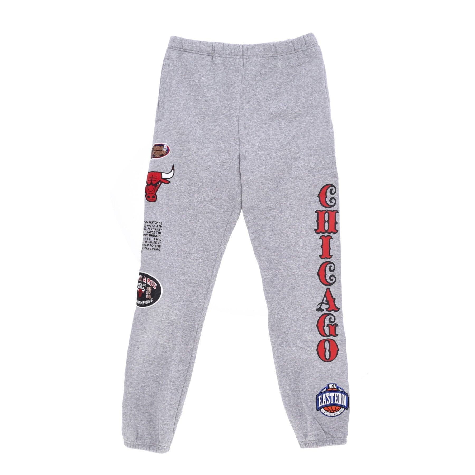 Men's Fleece Tracksuit Pants Nba Team Origins Fleece Pant Hardwood Classics Chibul Gray Heather