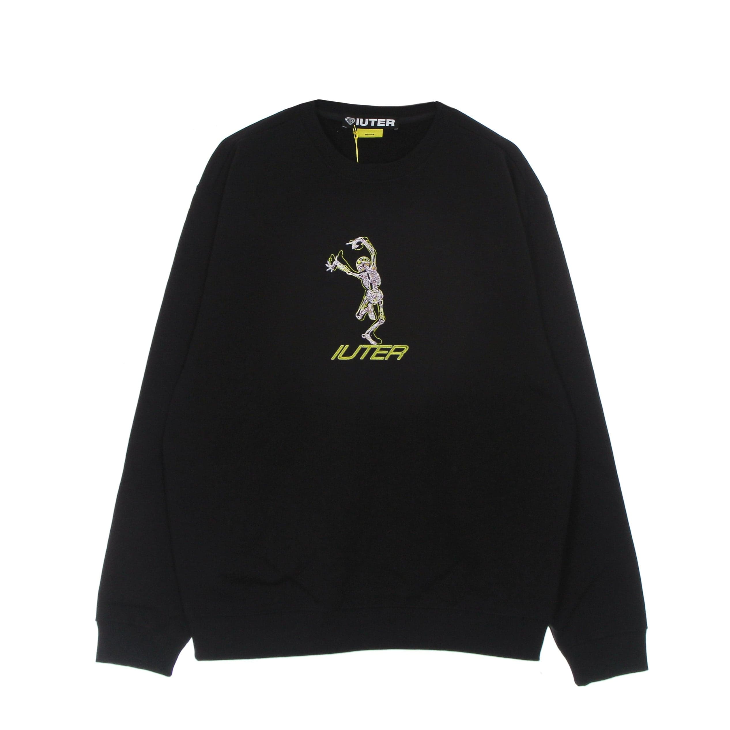 Men's Skeleton Crewneck Sweatshirt Black