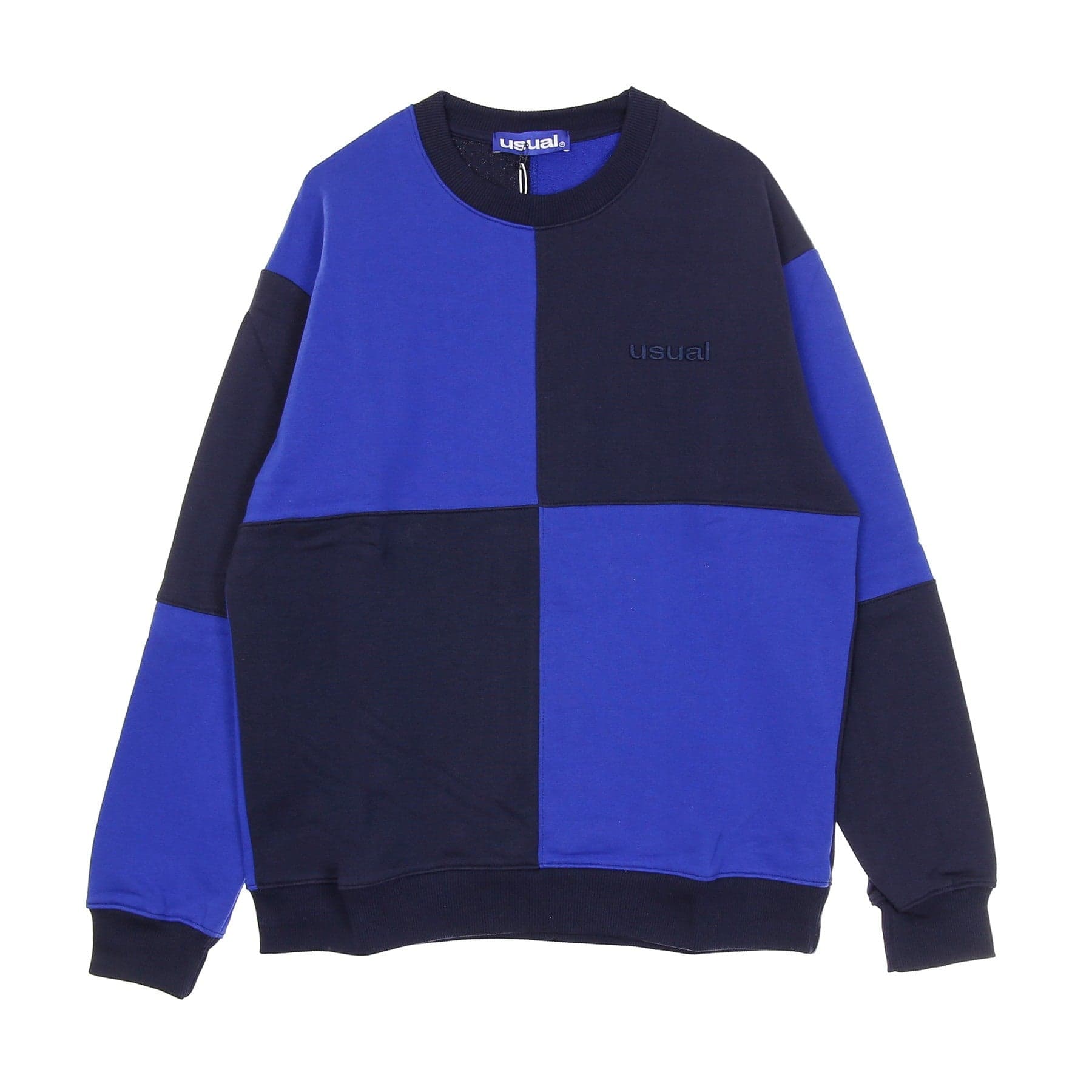 Bigcheck Men's Lightweight Crewneck Sweatshirt Blue/black