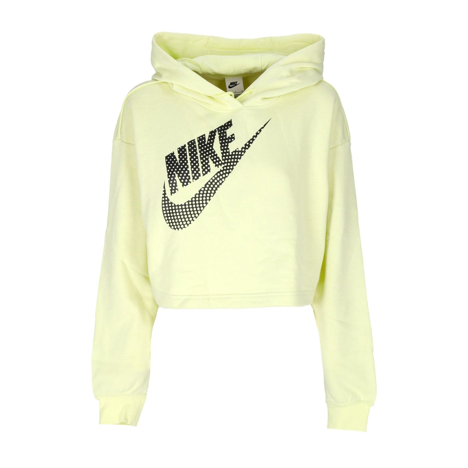 Cropped Hoodie Women's Sportswear Fleece Pullover Crop Hoodie Luminous Green