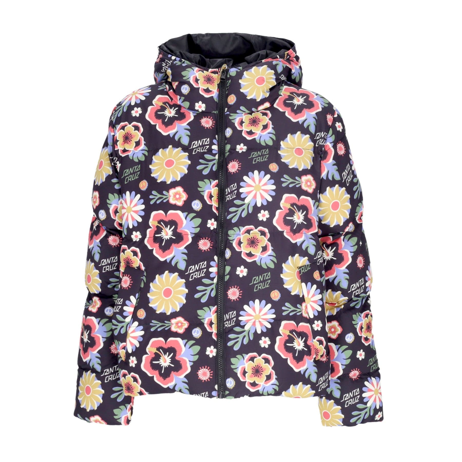 Free Spirit Repeat Quilted Jacket All Over Print Women's Down Jacket