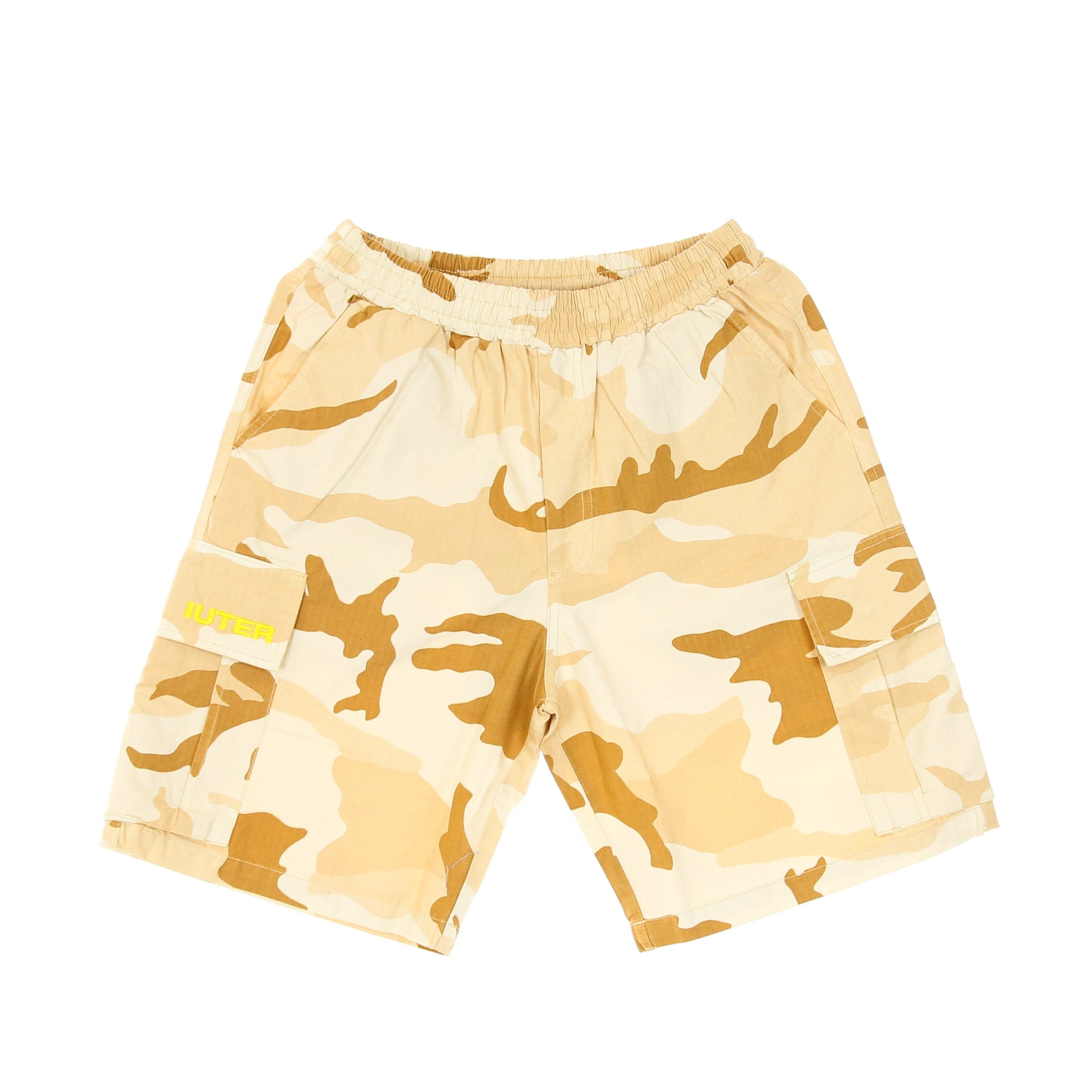 Men's Cargo Camo Short Pants Beige