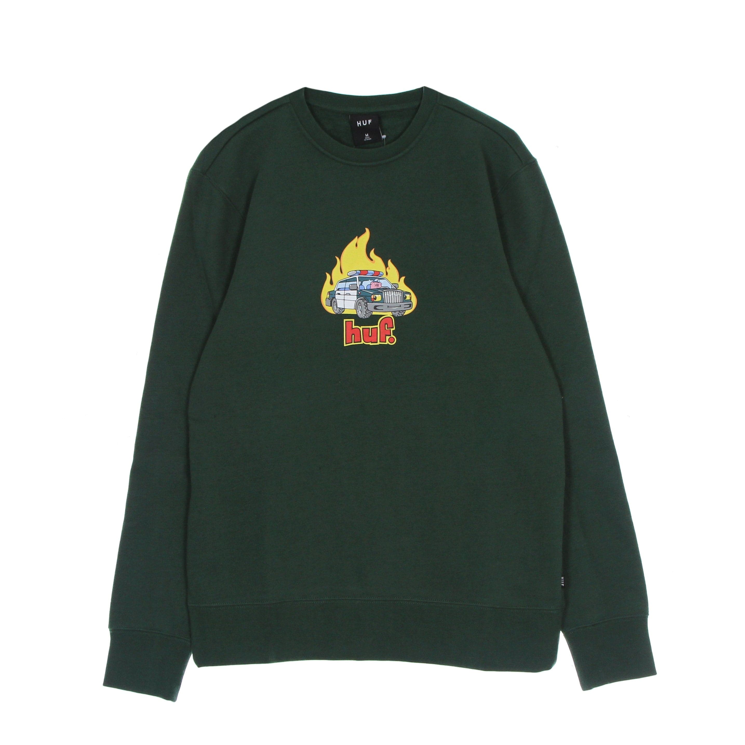 Roasted Crew Men's Crew Neck Sweatshirt Dark Green