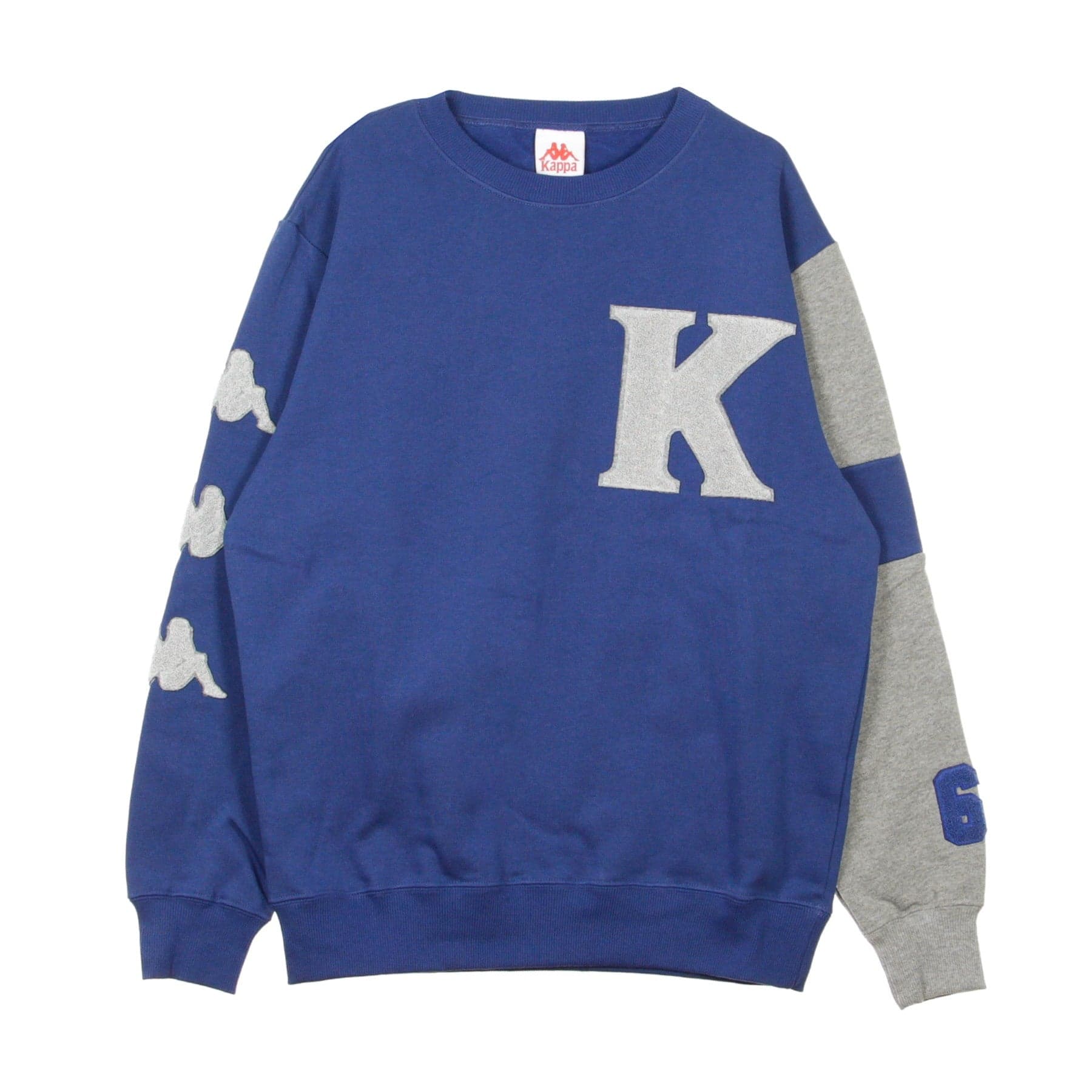 Authentic Benchi Men's Crewneck Sweatshirt Blue Md/grey Lt