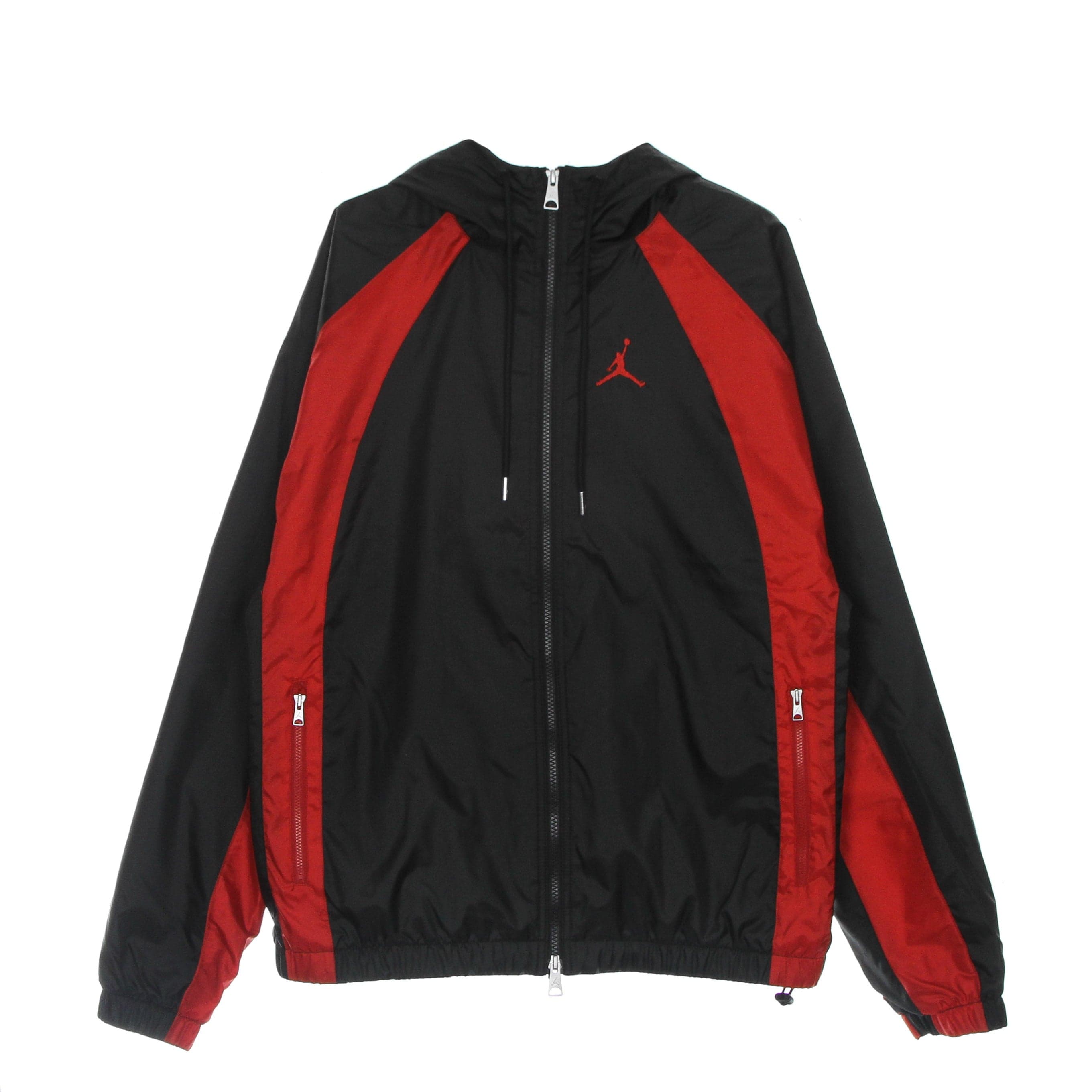 Essentials Woven Jacket Men's Windbreaker Black/gym Red
