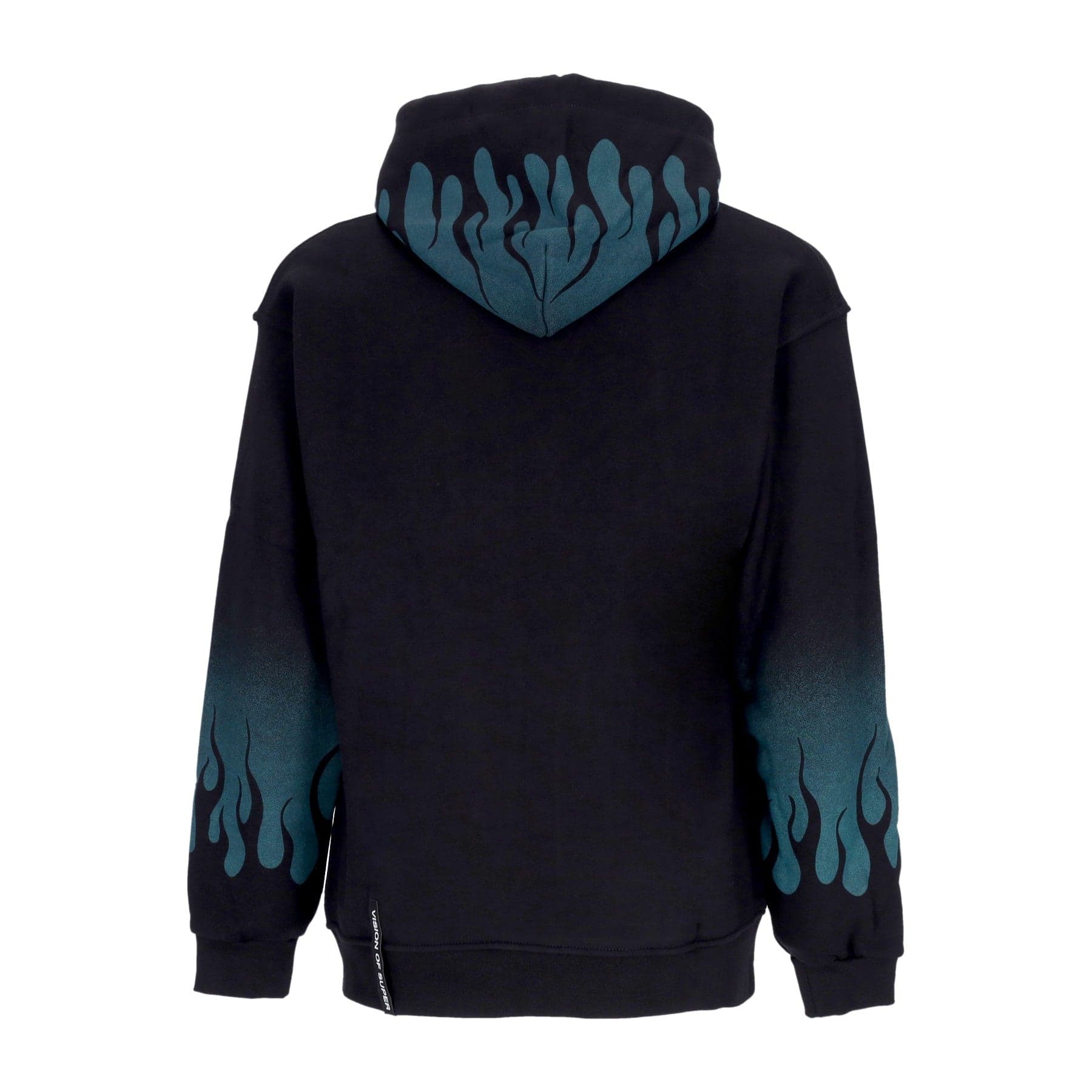 Negative Flames Hoodie Men's Hoodie Black/balsam Green