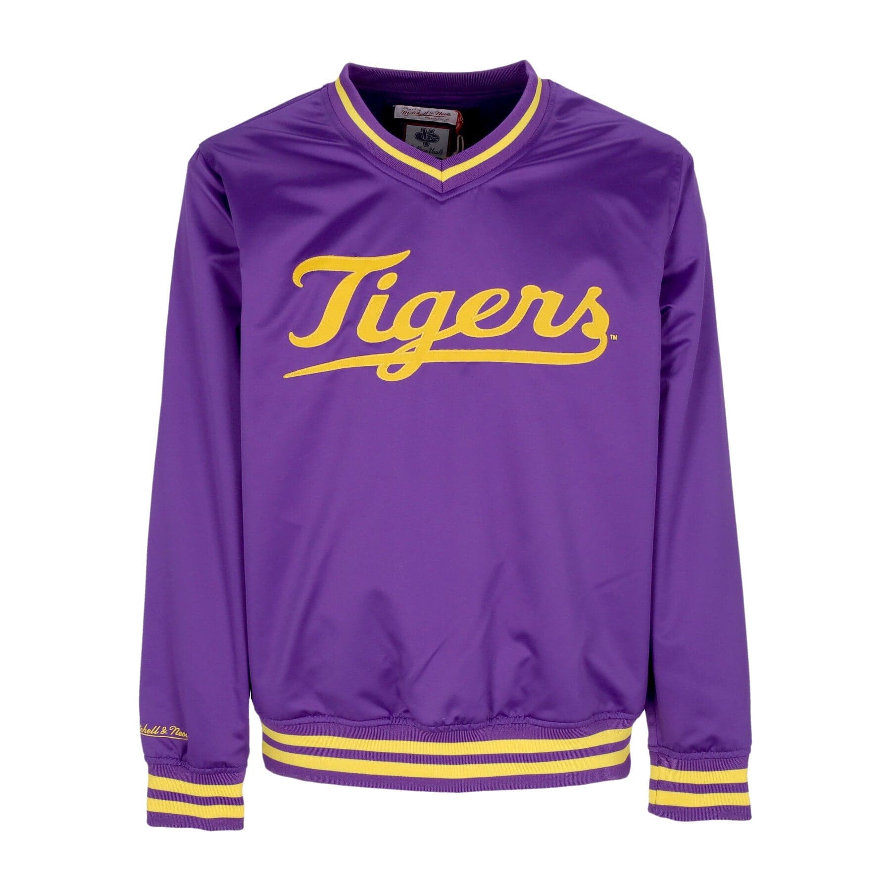 Men's NCAA Sideline Pullover Satin Jacket Loutig Purple