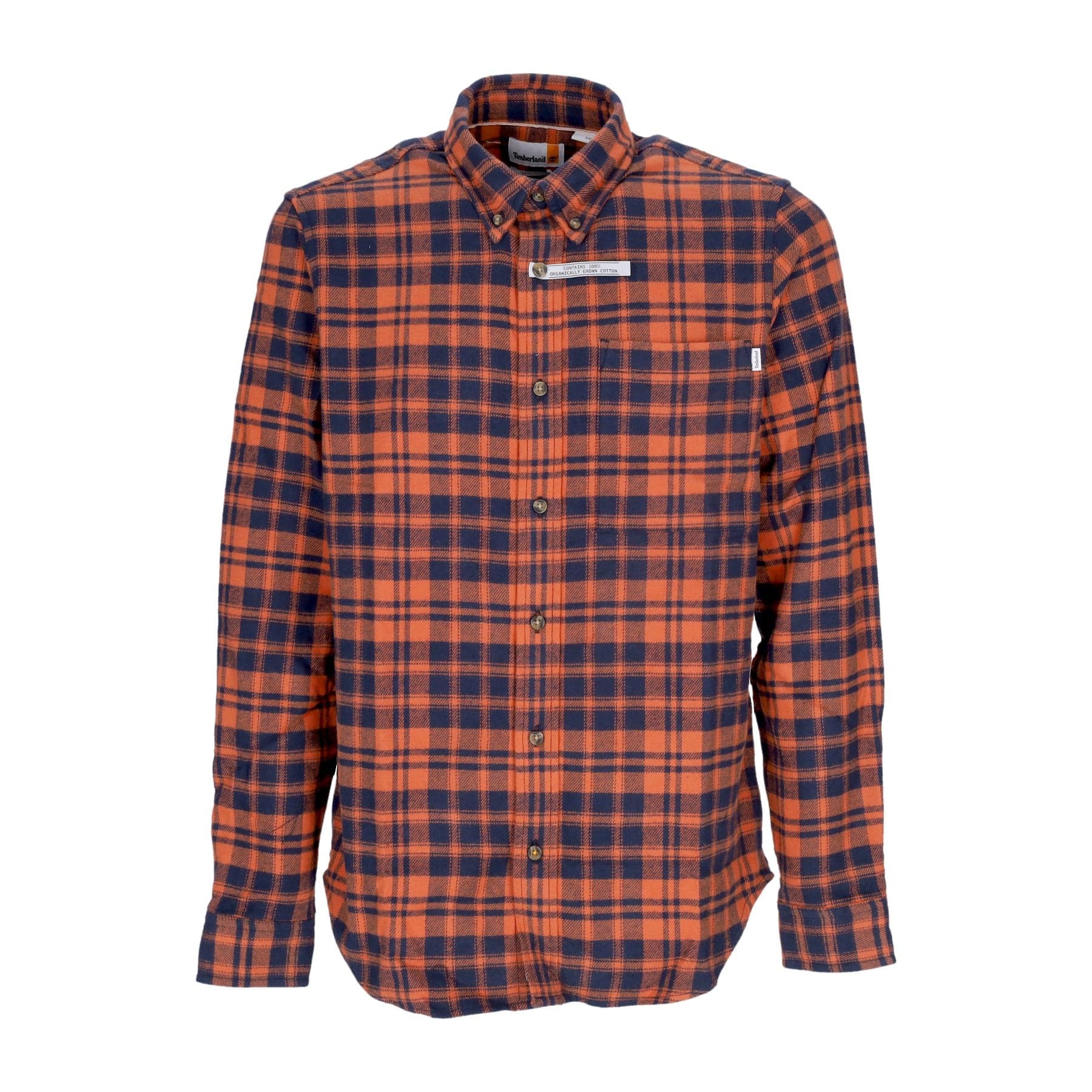 Men's Long Sleeve Shirt Heavy Flannel L/s Check Shirt Rust