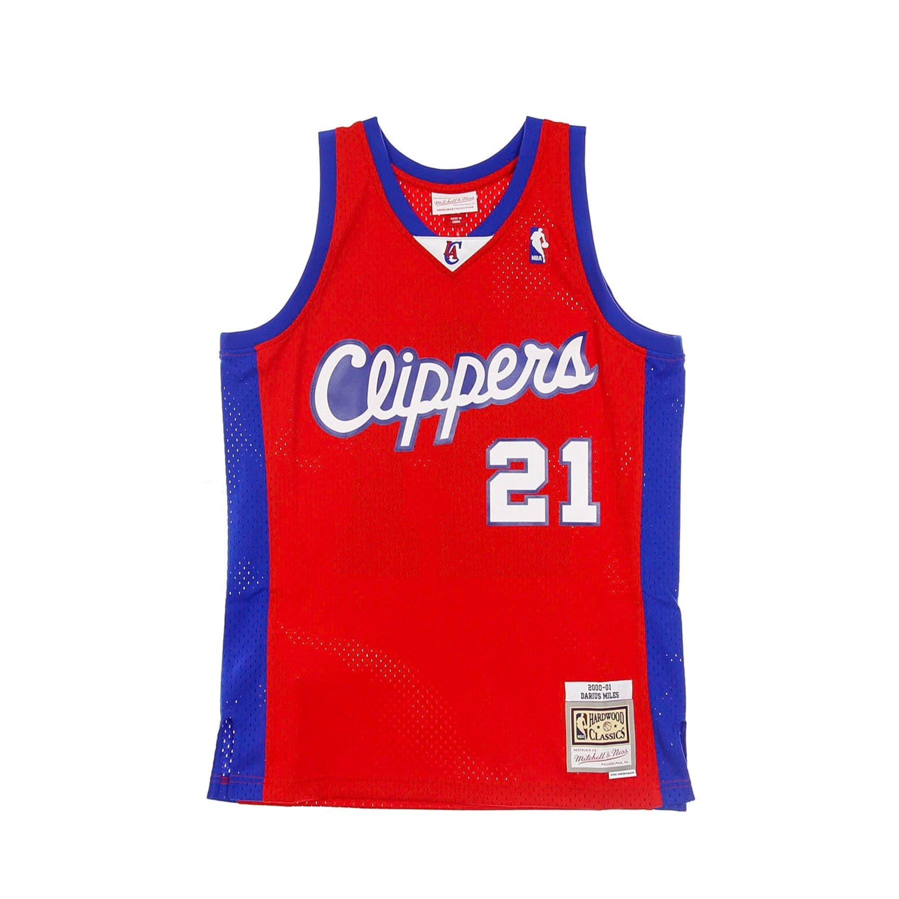 Men's Basketball Tank Top Nba Swingman Jersey Hardwood Classics No.21 Darius Miles 2000-01 Loscli Road