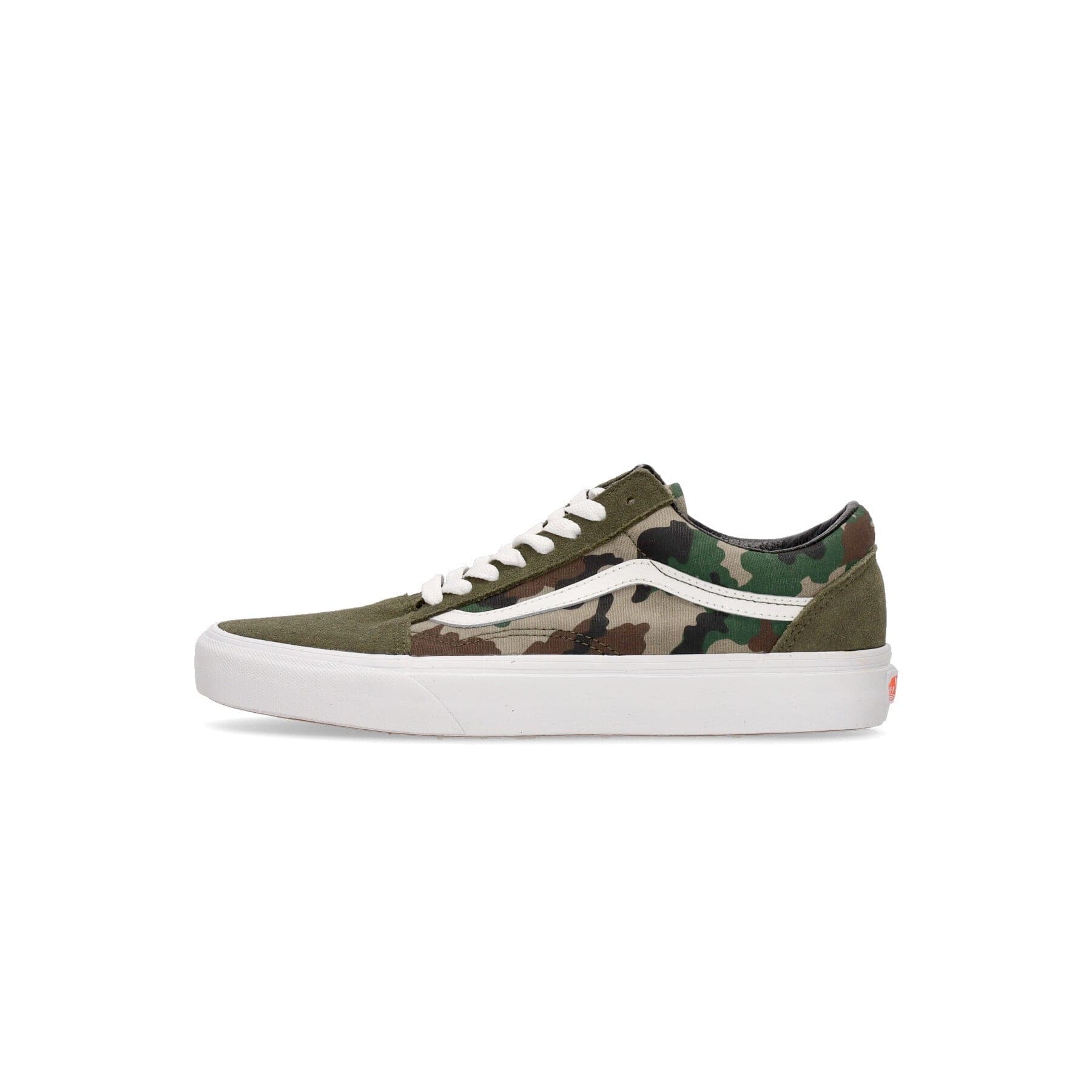 Old Skool Men's Low Shoe Camo Olive/white