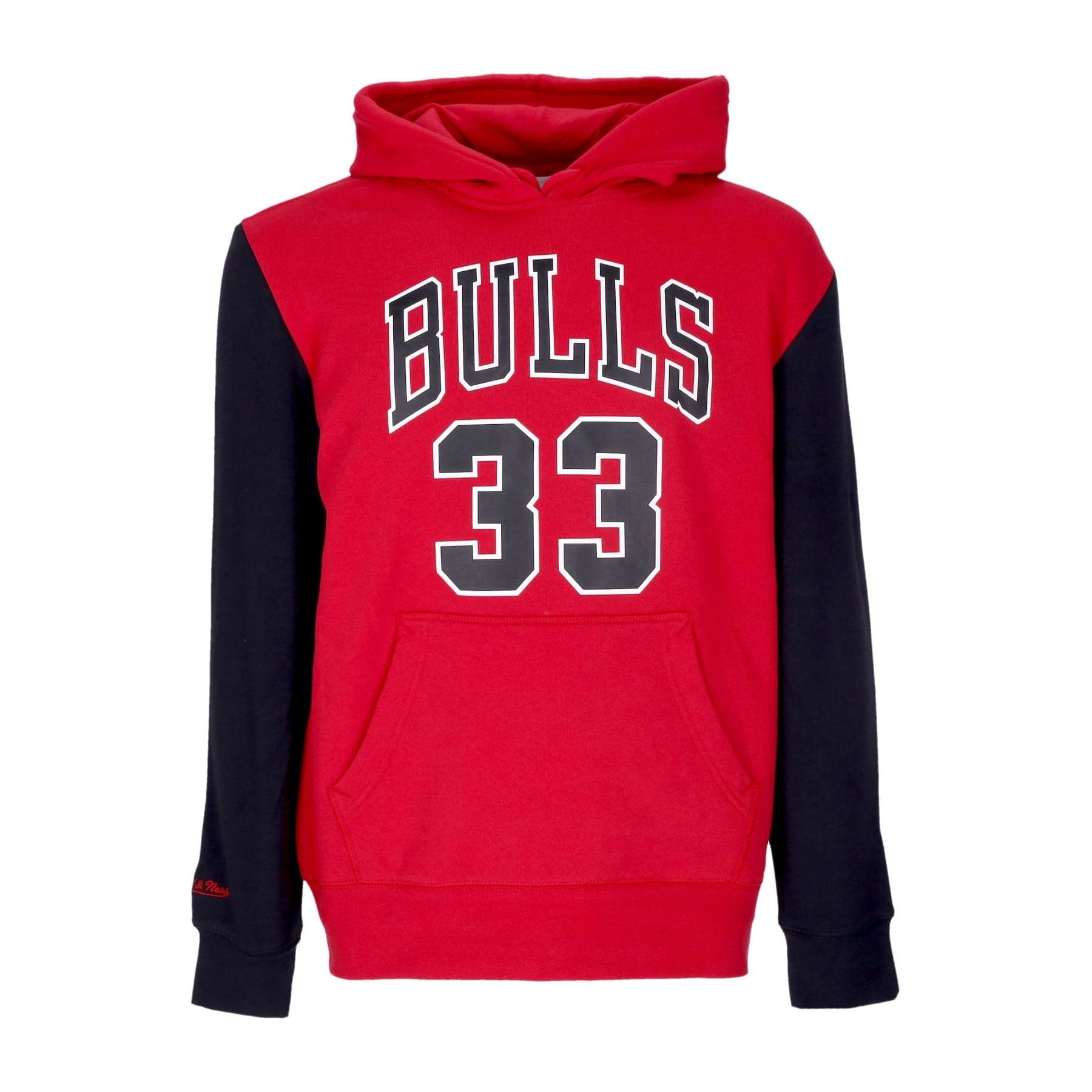 Men's Hoodie Nba Fashion Fleece Hoodie 1996 No 33 Scottie Pippen Hardwood Classics Chibul Original Team Colors