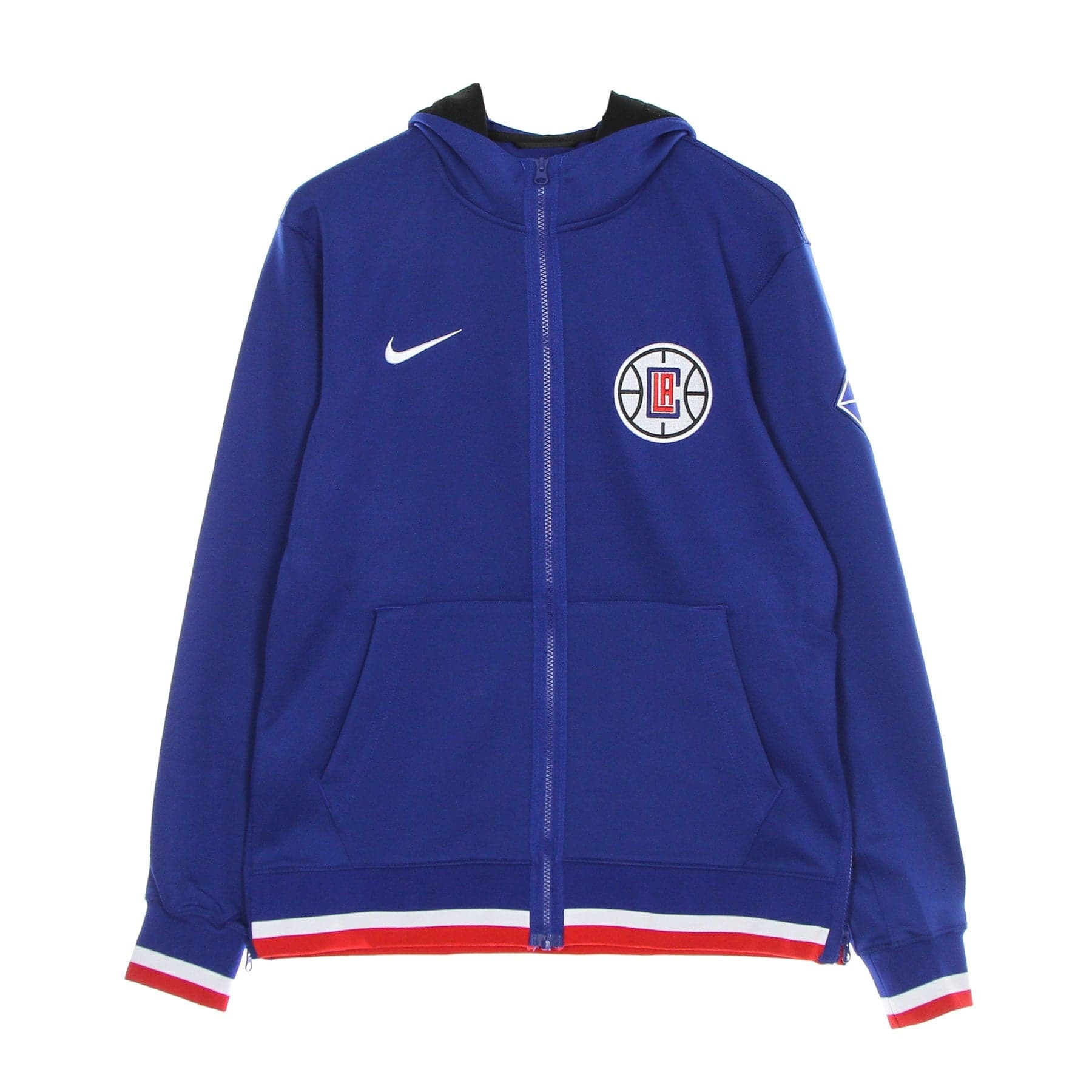 Men's Lightweight Hooded Zip Sweatshirt Nba Dri Fit Showtime Full Zip Hood Loscli