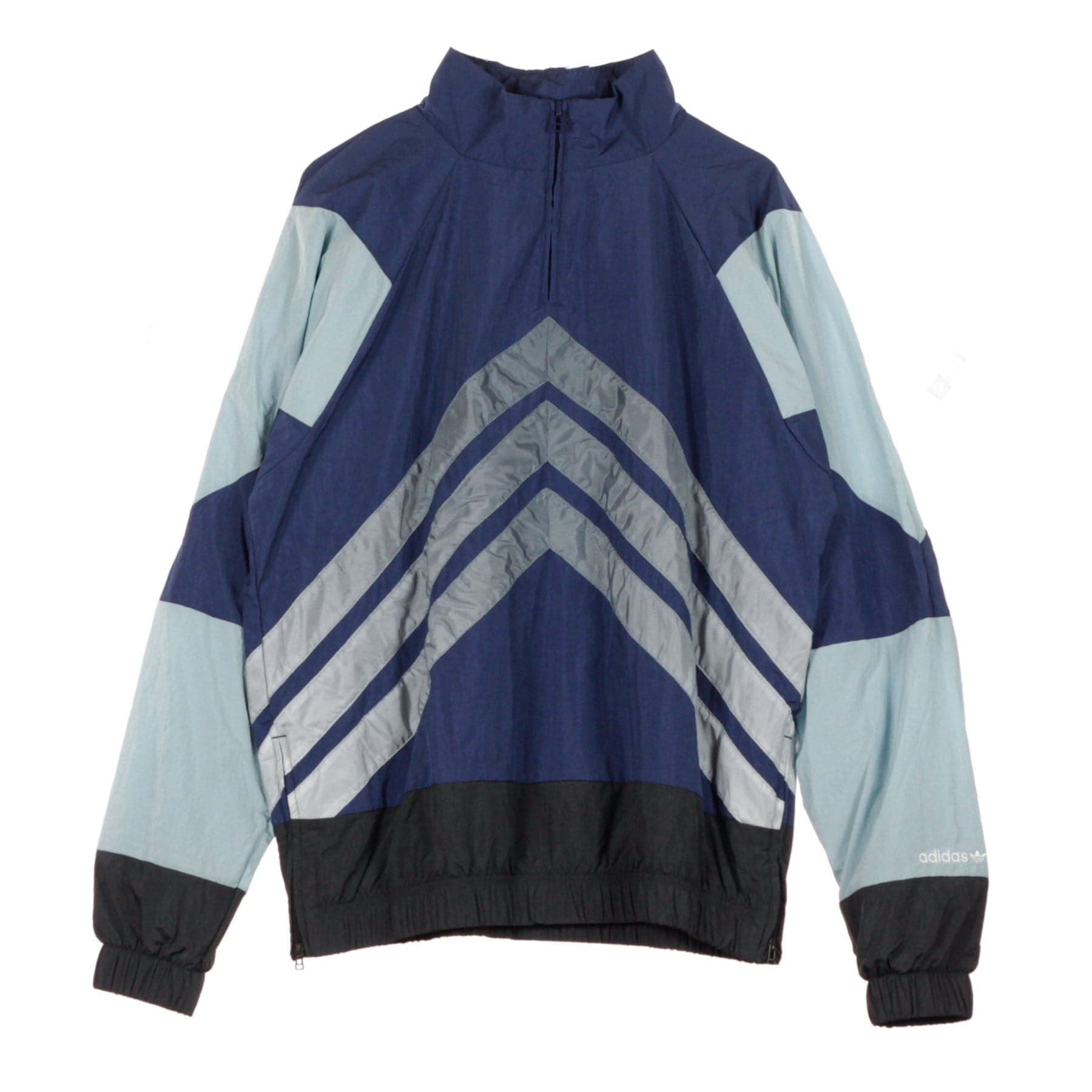 Men's Windbreaker V Stripes Wb Blue/carbon/ash Grey