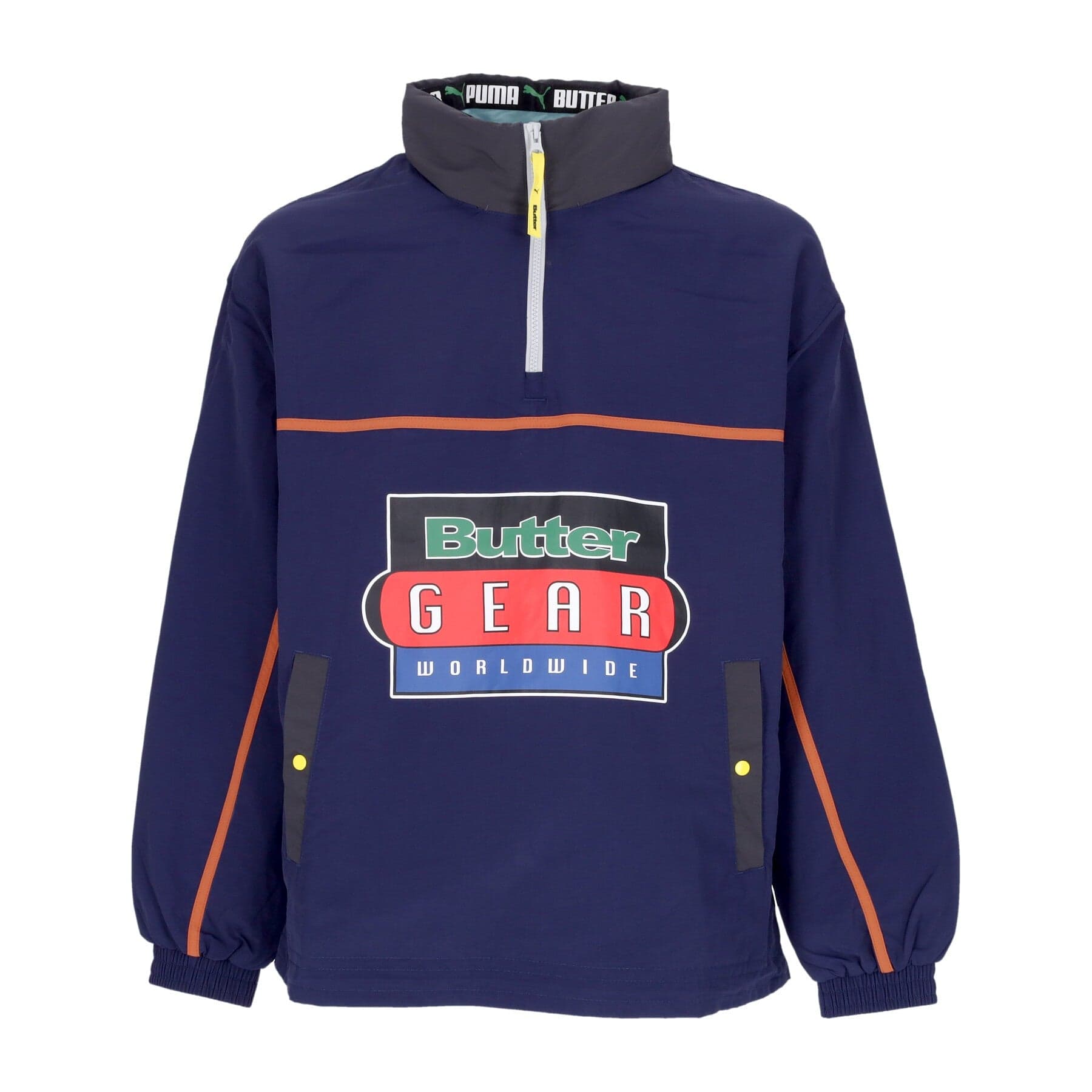 Men's Pull-On Windbreaker Lightweight Pop Over Top X Butter Goods Spellbound
