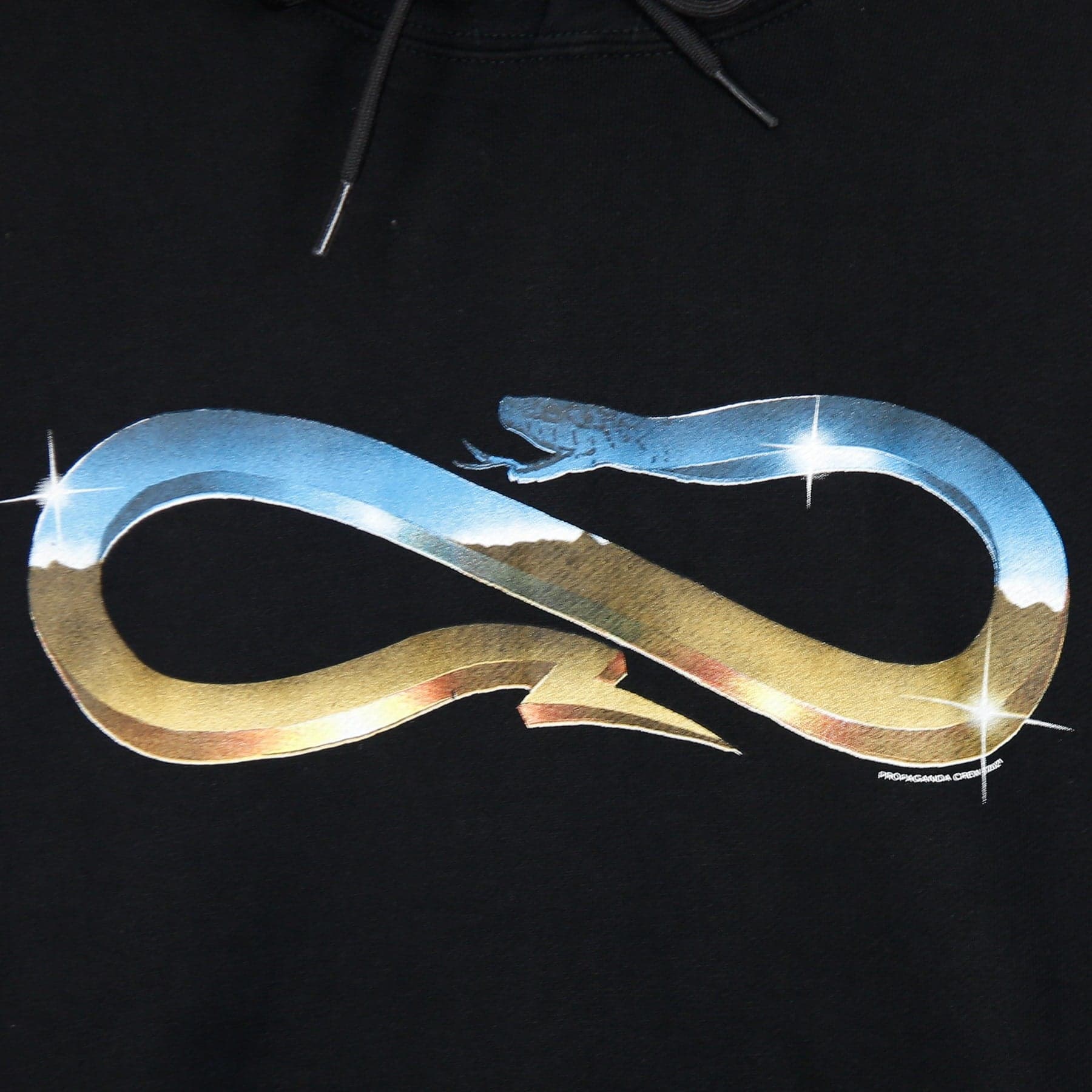 Men's Lightweight Hooded Sweatshirt Desert Logo Hoodie Black