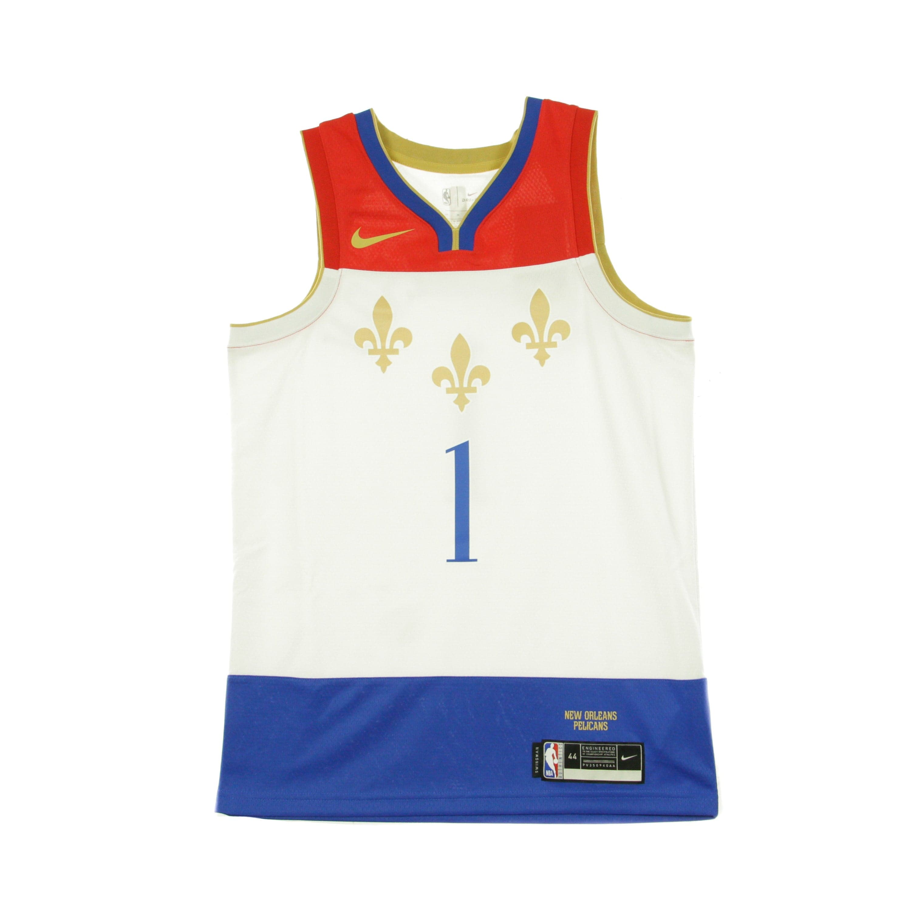 Men's Basketball Tank Top Nba Swingman Jersey City Edition 2020 No 1 Williamson Zion Neopel White