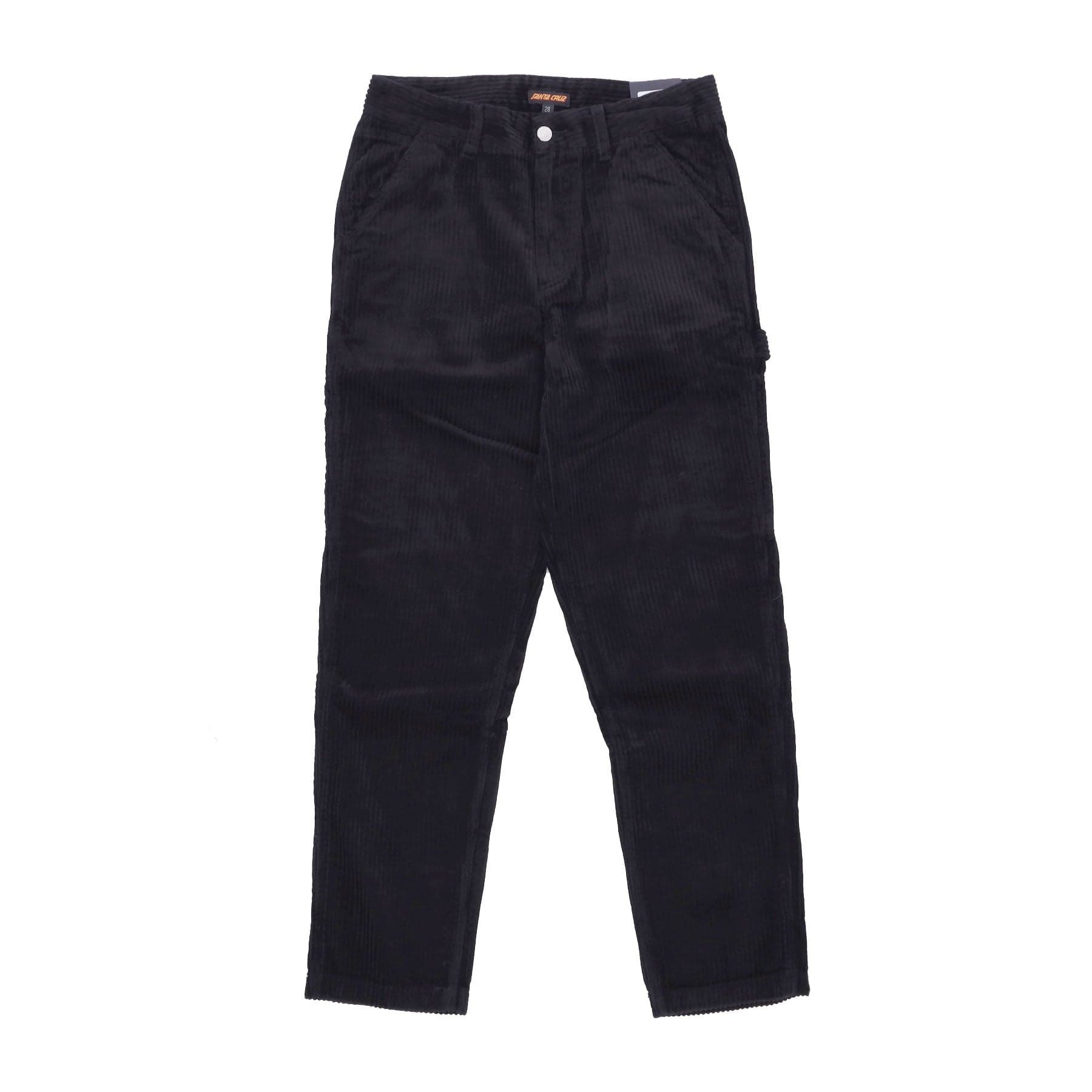Classic Painters Pant Black Cord Men's Long Trousers