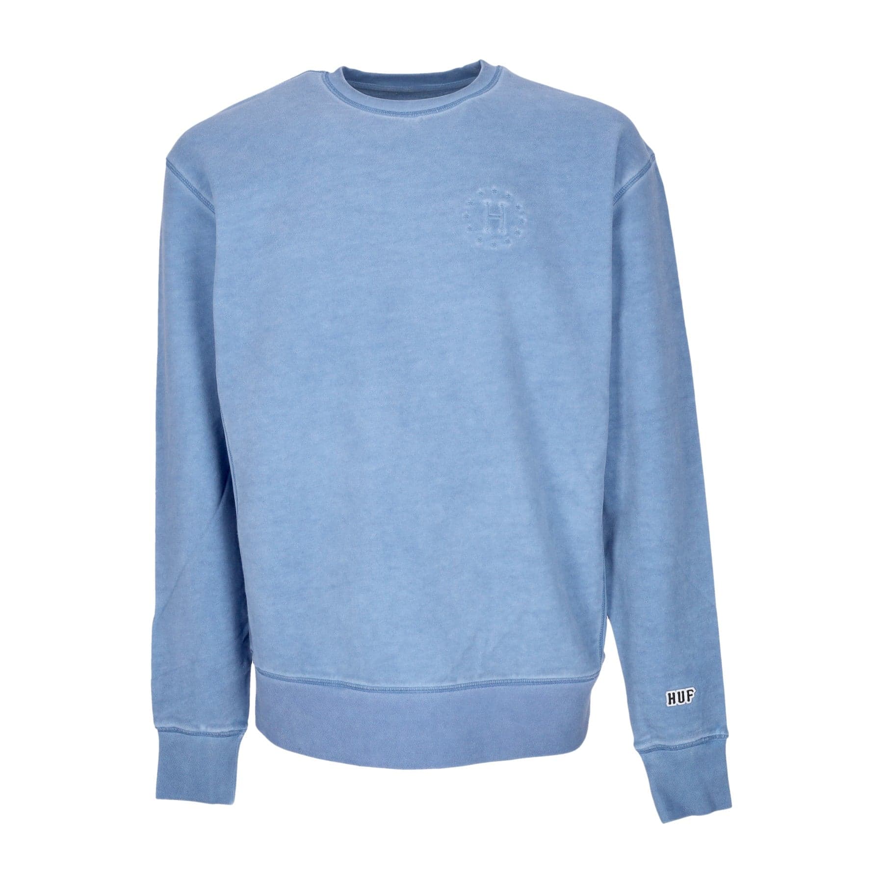12 Galaxies Faded Crewneck Blue Men's Crewneck Sweatshirt