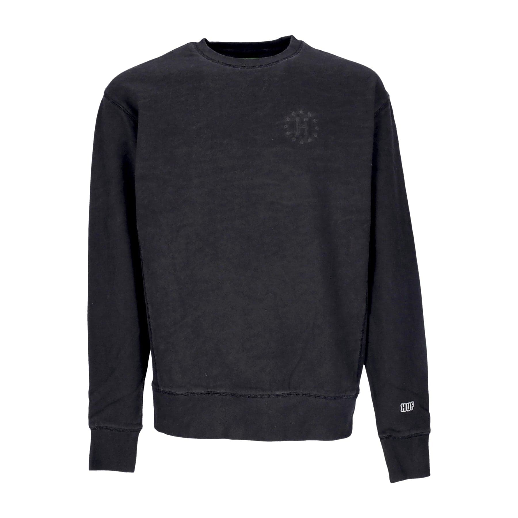 12 Galaxies Faded Crewneck Gun Metal Men's Crewneck Sweatshirt
