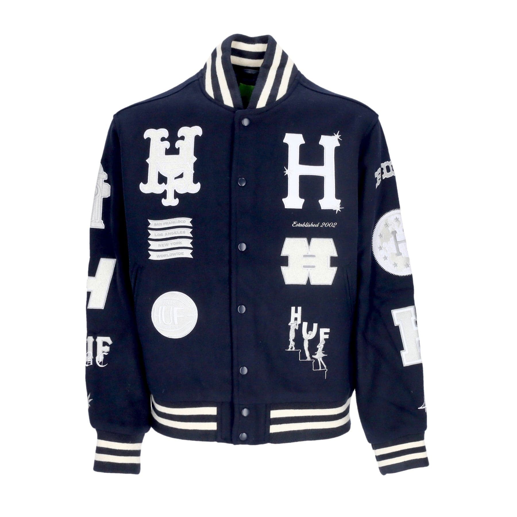 20 Year Classic H Varsity Jacket Men's College Jacket Navy