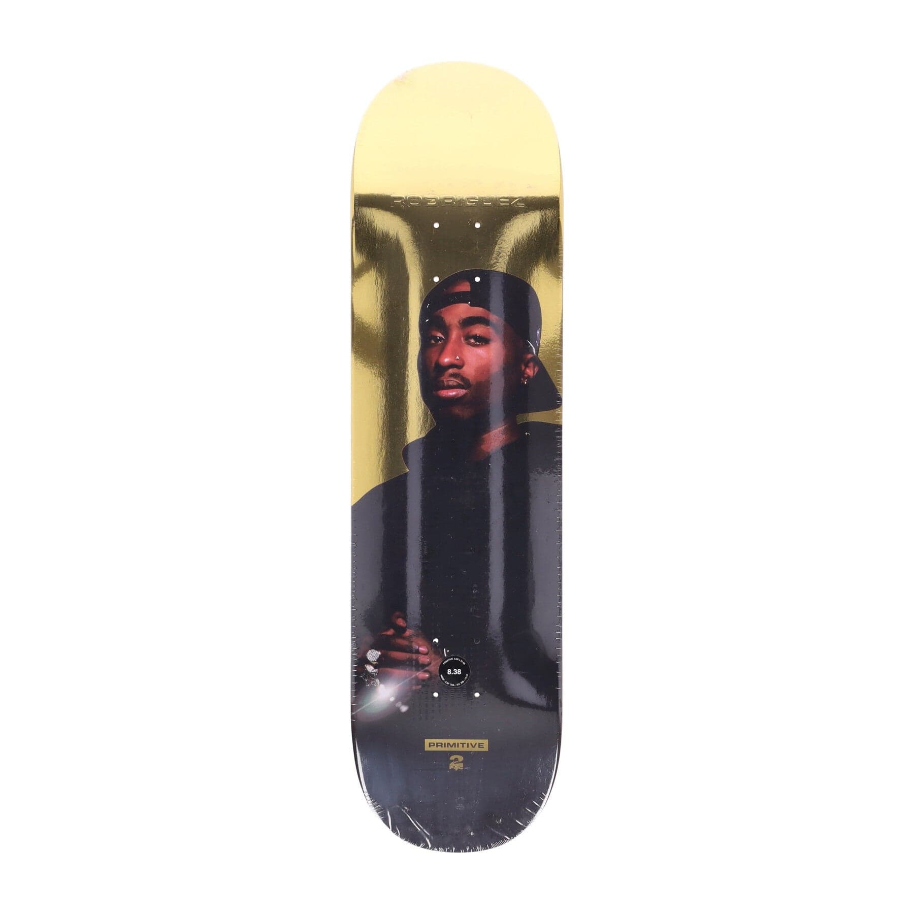 Rodriguez Shine Deck X 2pac Gold Men's Skateboard Deck