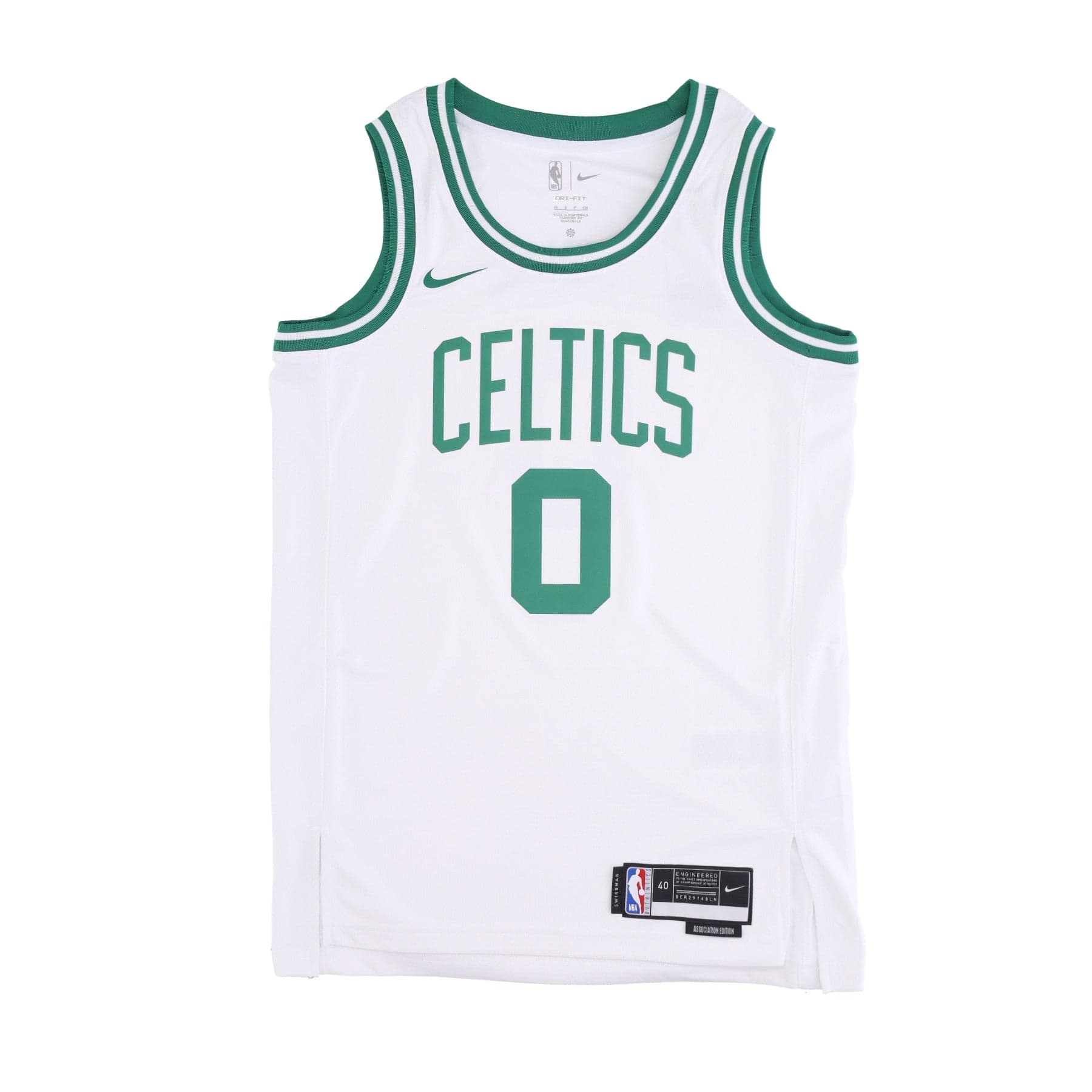 Men's Basketball Tank Top Nba Dri-fit Swingman Jersey Association Edition 2022/23 No 0 Jayson Tatum Boscel White