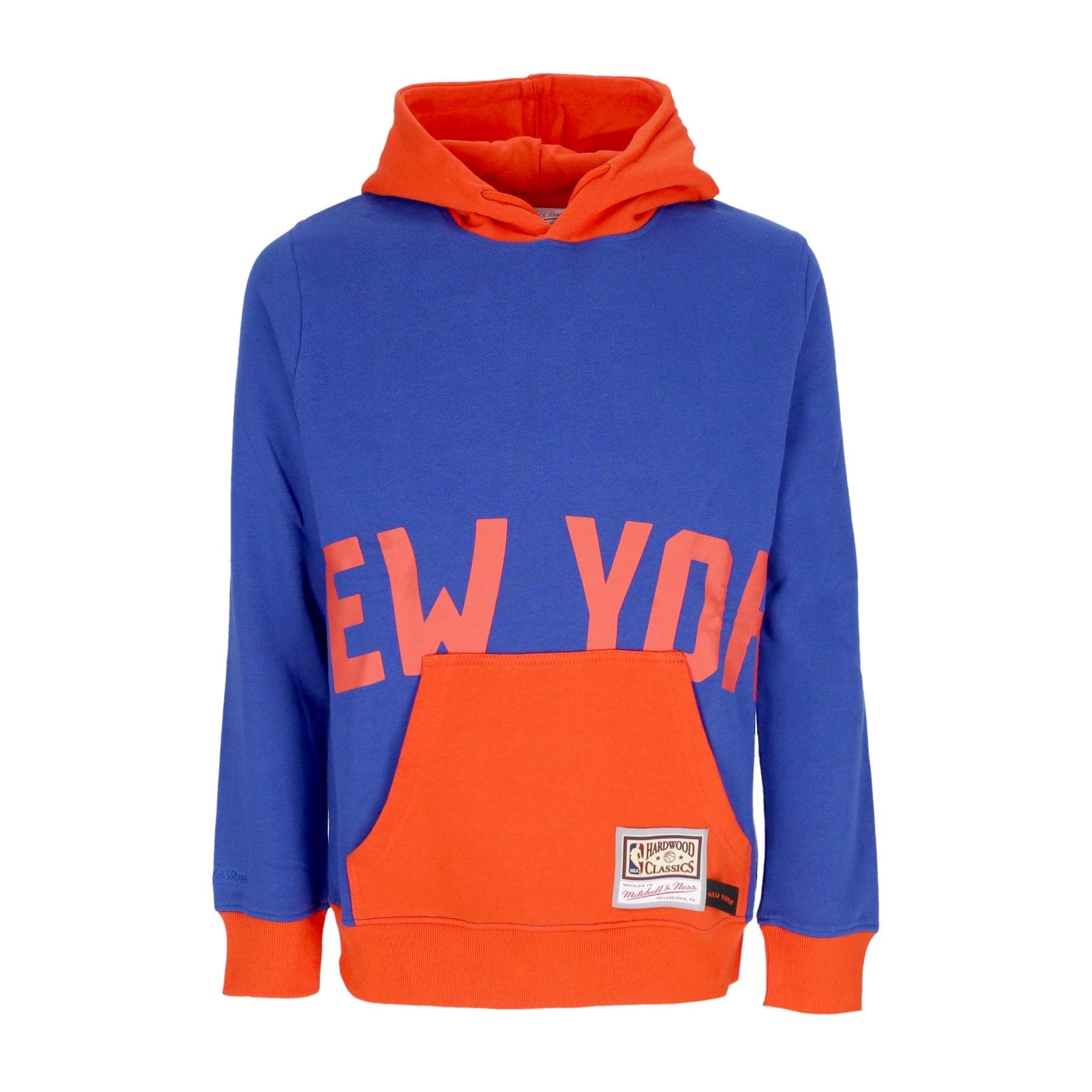 Men's Hoodie Nba Big Face Hoodie 5.0 Hardwood Classics Neykni Blue