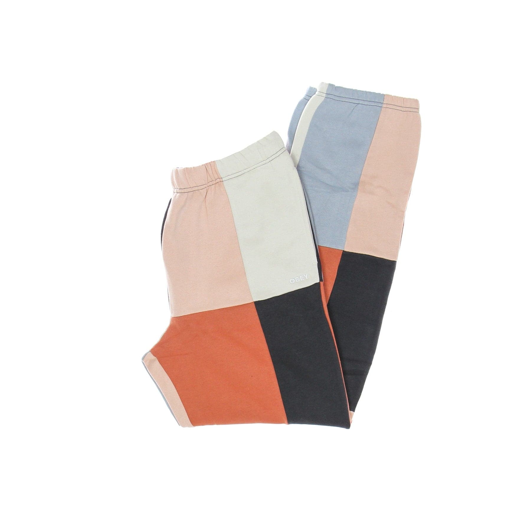 Women's Fleece Tracksuit Pants Lockdown Sweatpant French Navy Multi