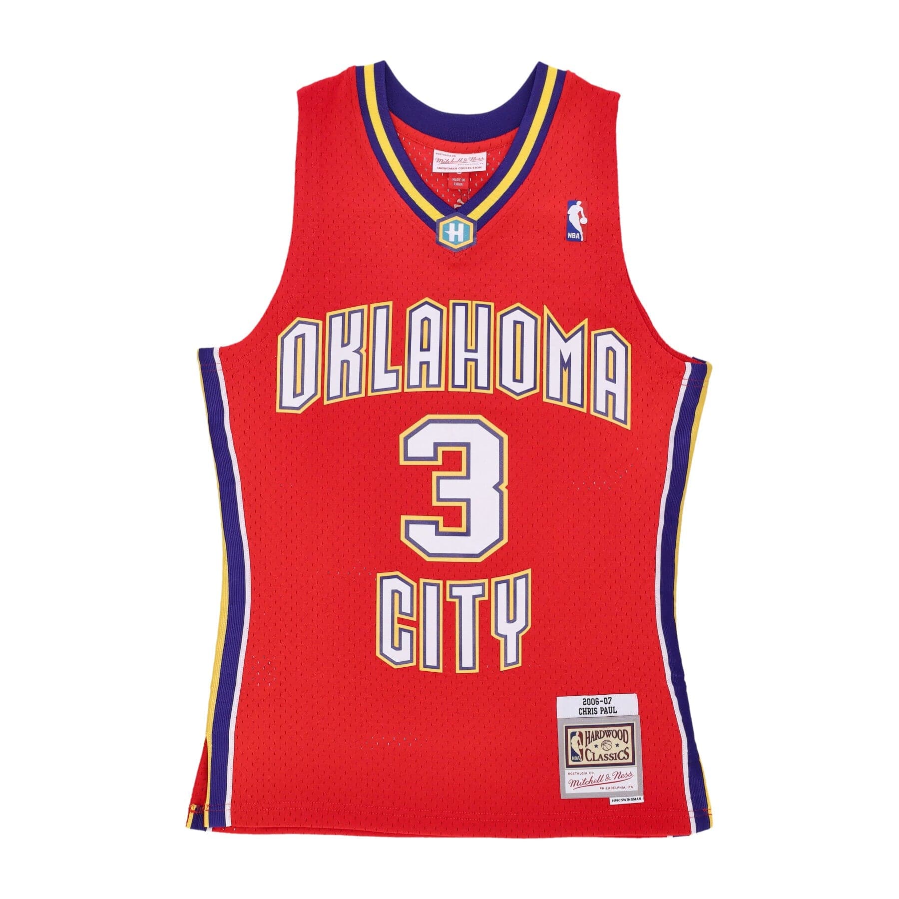 Men's Basketball Tank Top Nba Swingman Jersey Hardwood Classics No 3 Chris Paul Neohor Red