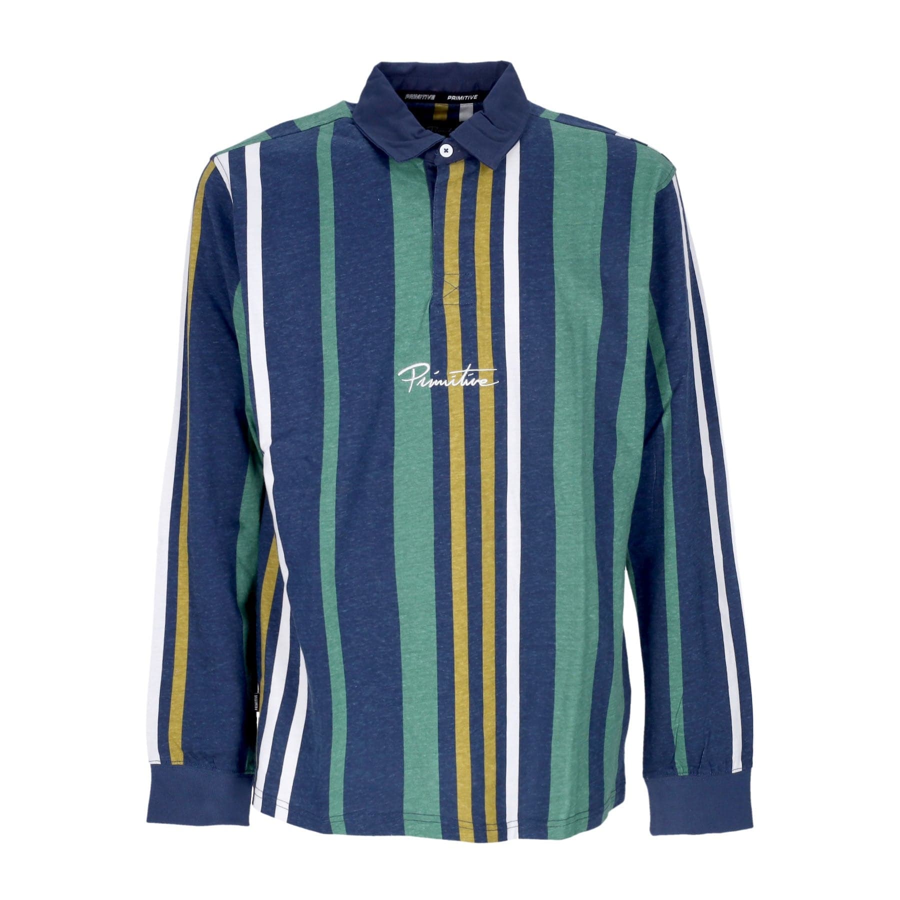 Sammy Men's Long Sleeve Polo L/s Rugby Polo Navy
