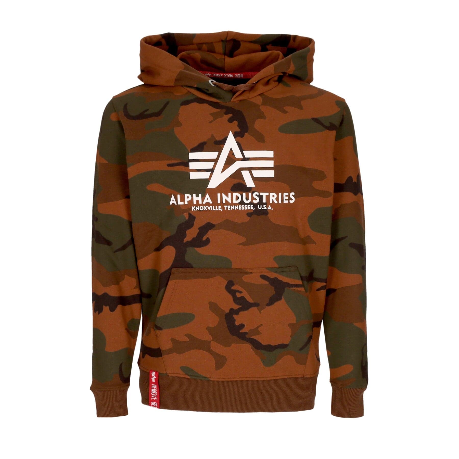 Men's Basic Hoodie Burned Camo