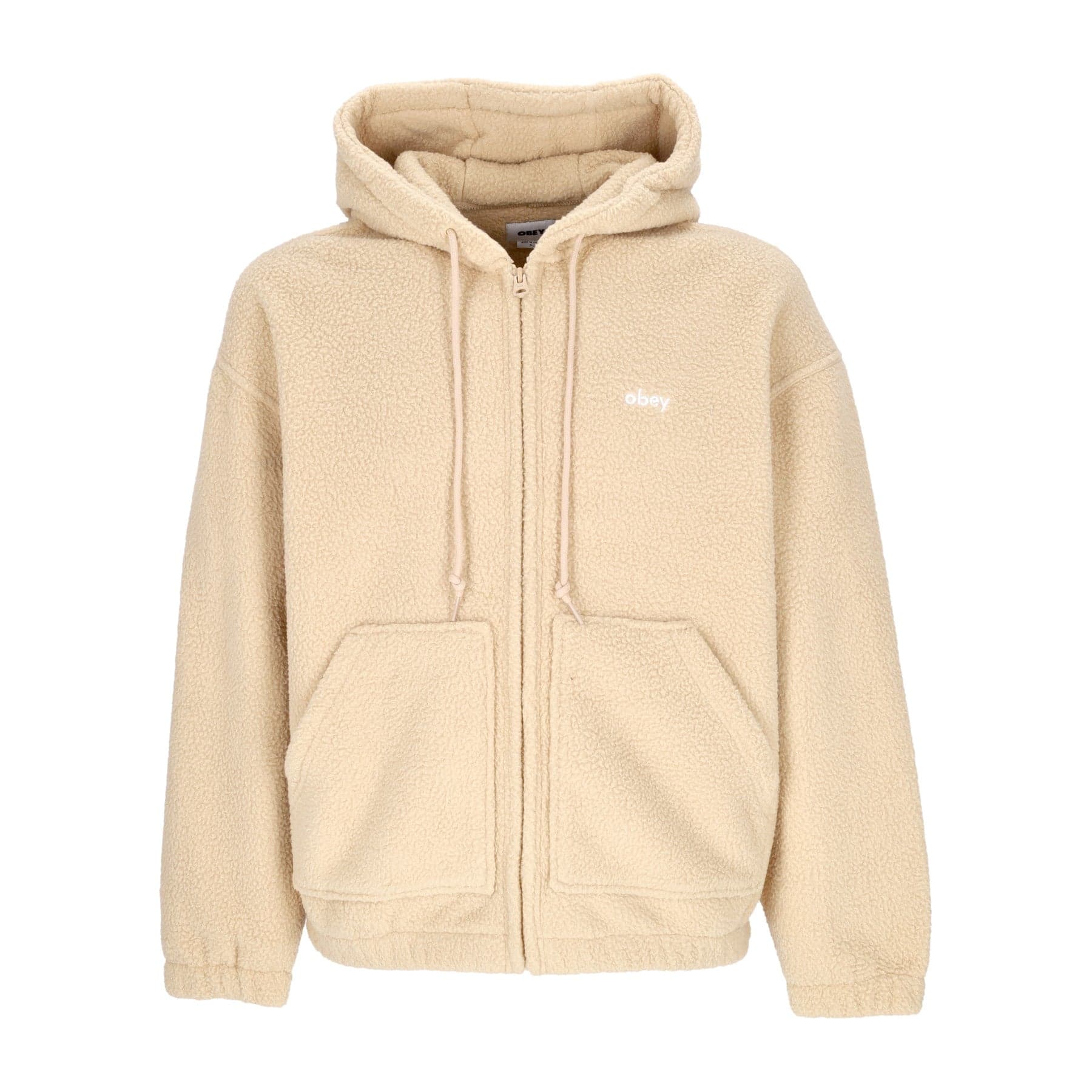 Men's Gaze Hood Jacket Oat Milk Zip Hoodie