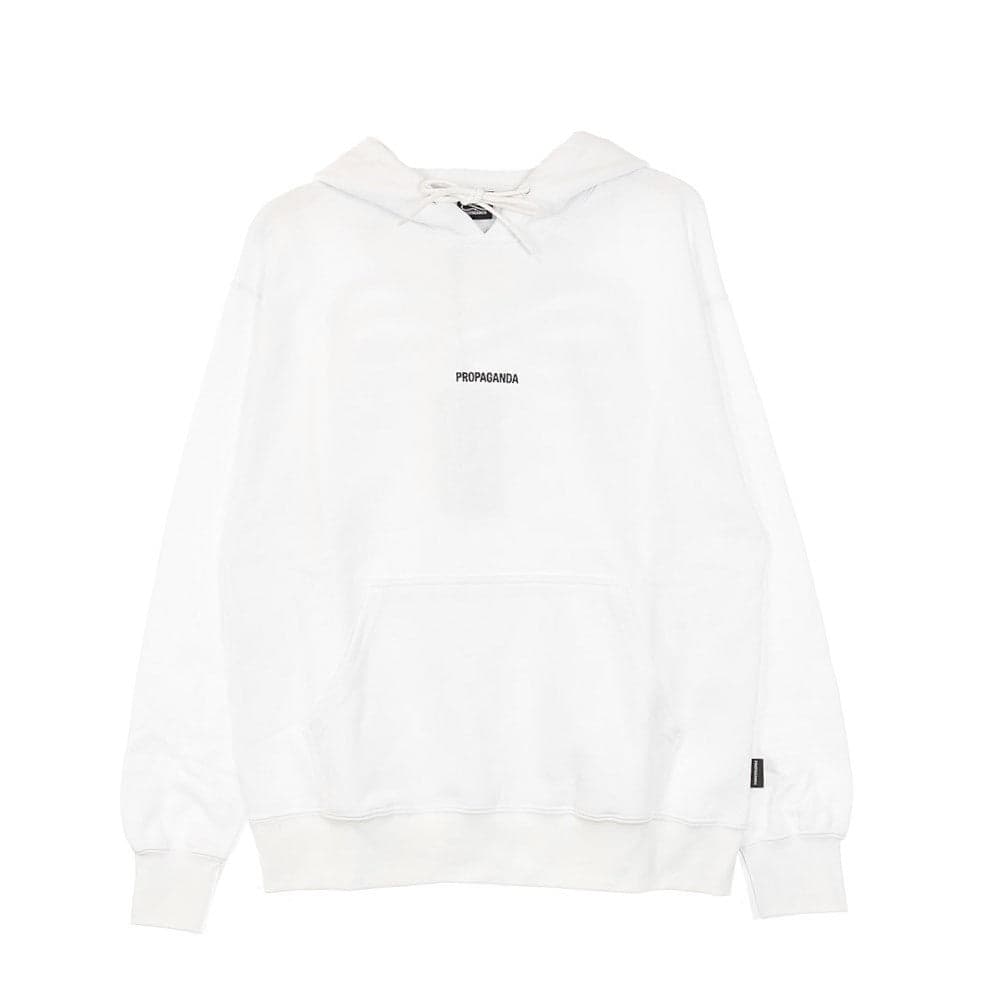 Lightweight Hooded Sweatshirt for Men Ribs Hoodie White