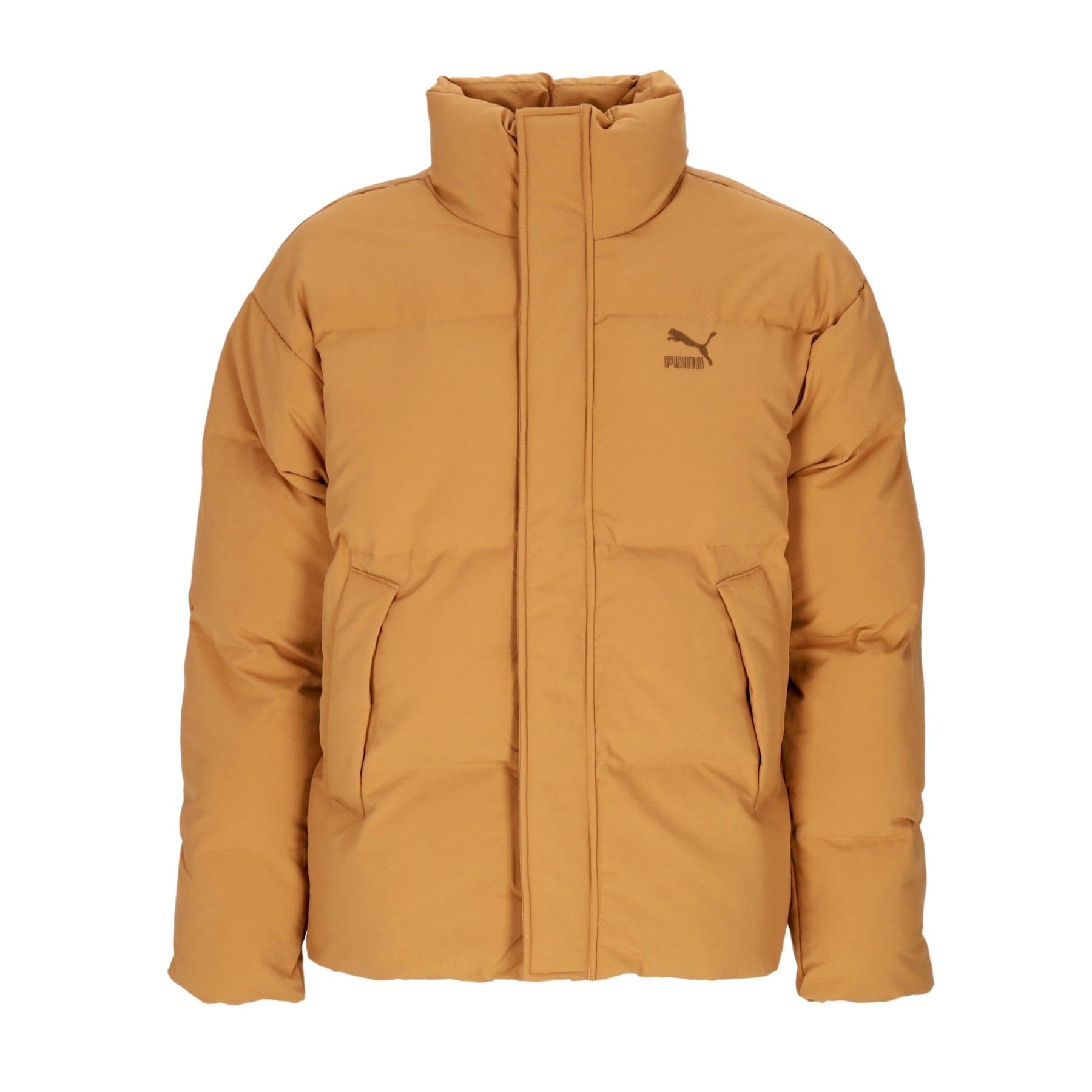 Men's Classic Oversized Polyball Puffer Desert Tan Down Jacket