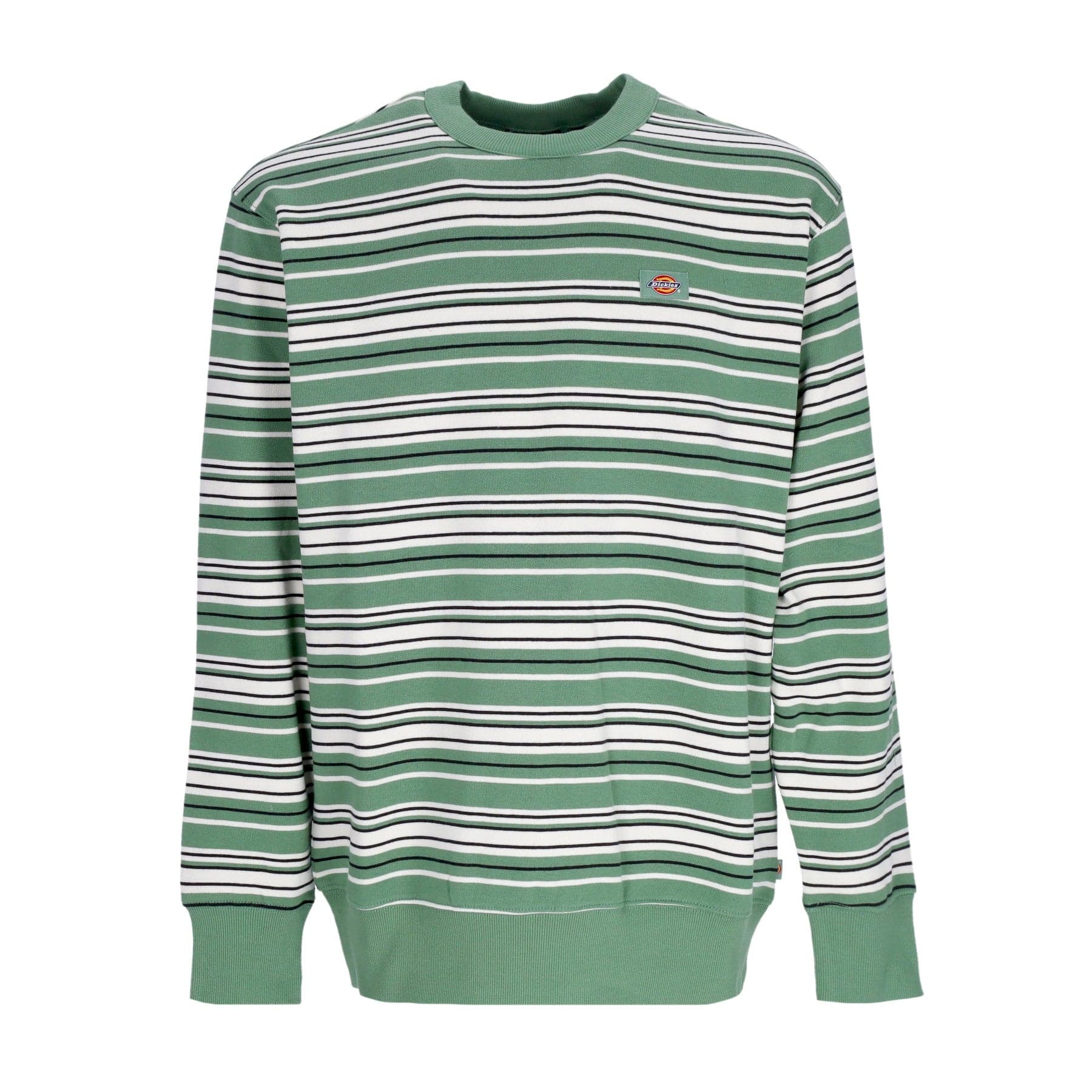 Westover Men's Crewneck Sweatshirt Stripes Sweatshirt Dark Ivy