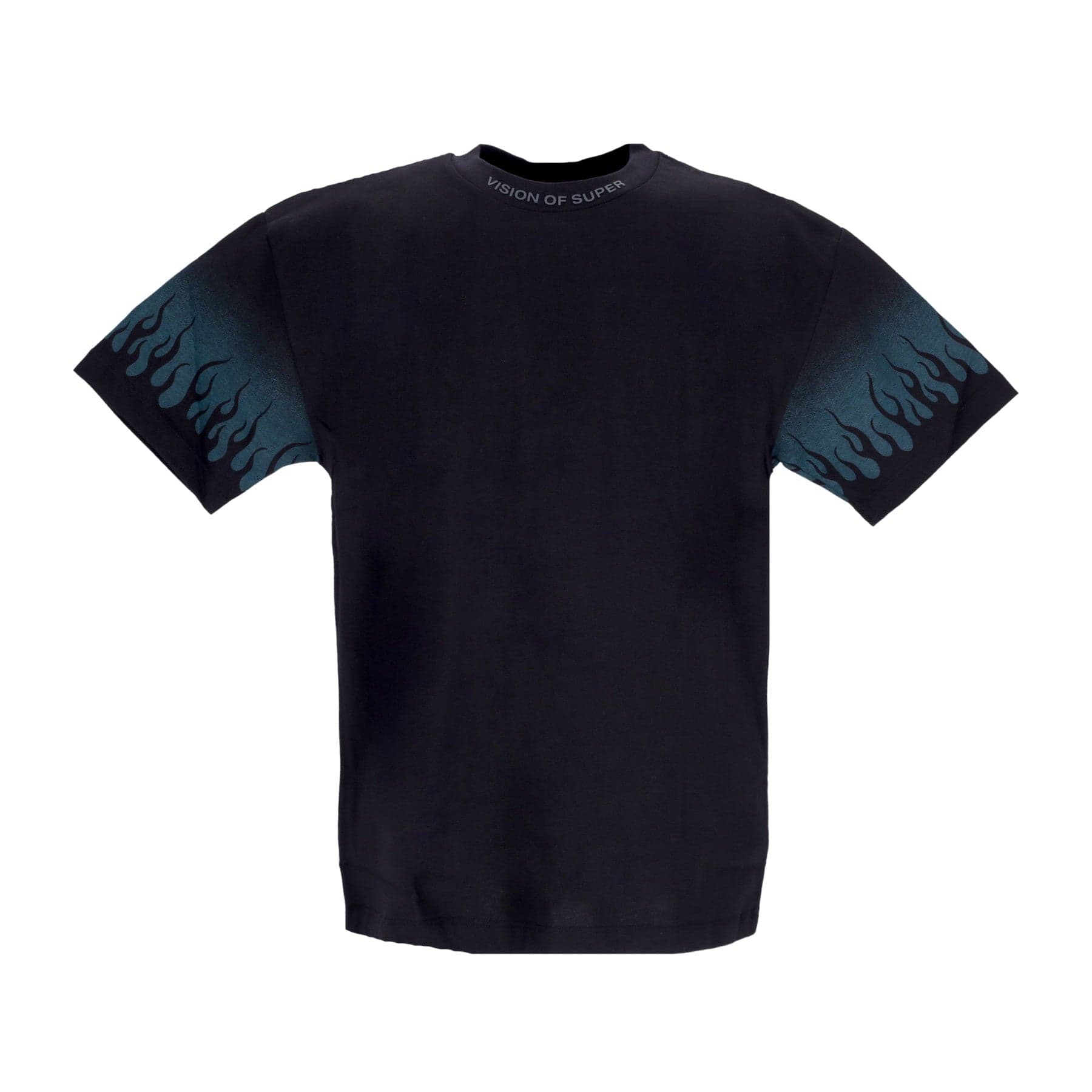 Negative Flames Tee Men's T-Shirt Black/balsam Green