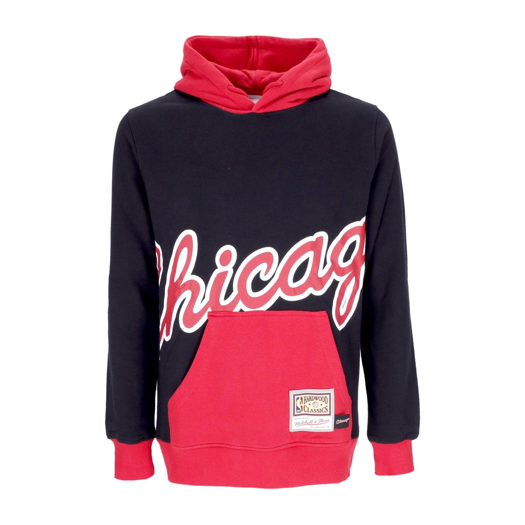 Men's Hoodie Nba Big Face Hoodie 5.0 Hardwood Classics Chibul Black
