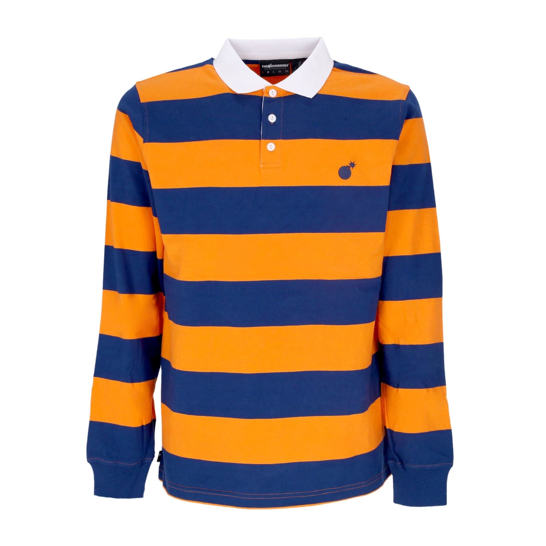 Pacific Men's Long Sleeve Polo L/s Rugby Navy