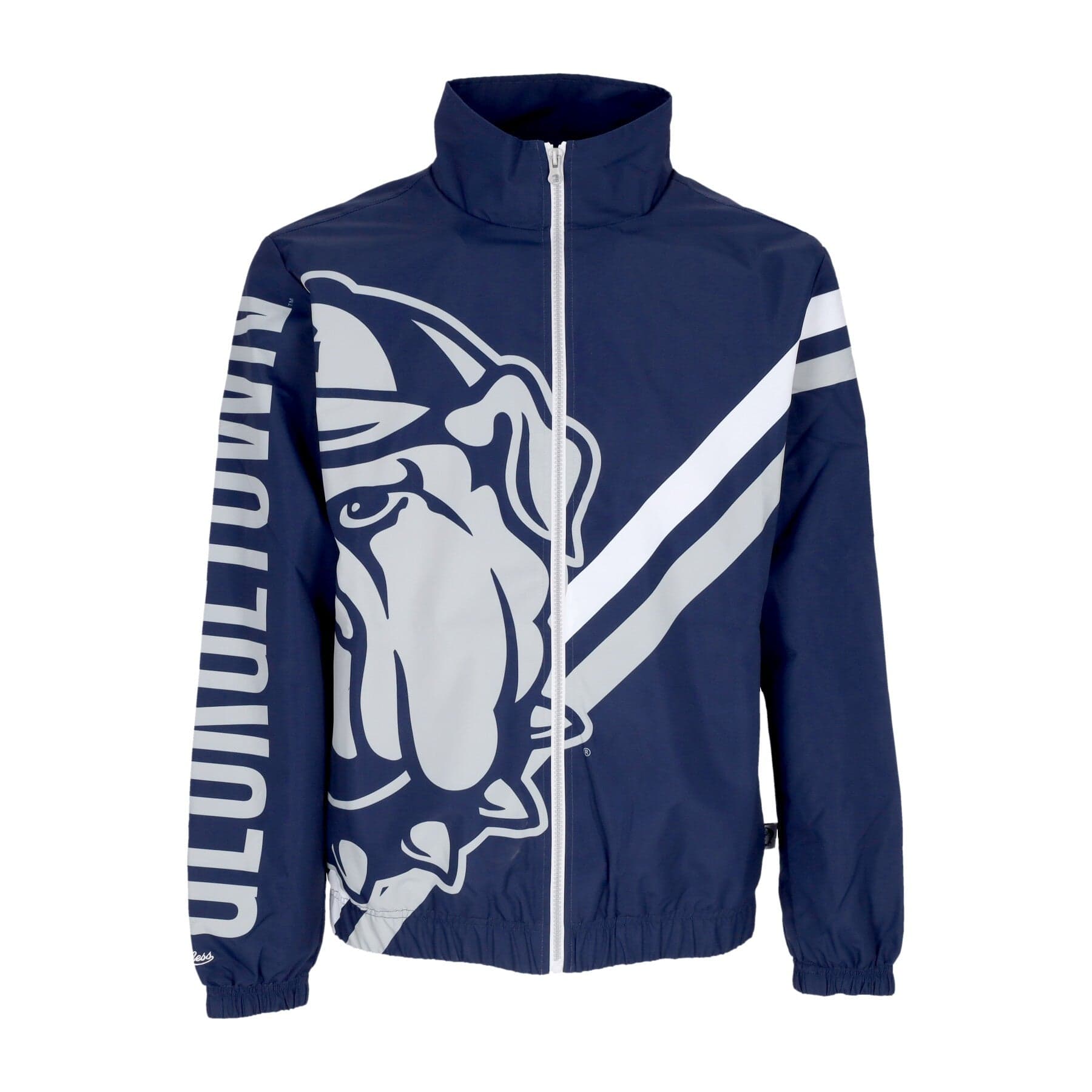 Men's Windbreaker NCAA Exploded Logo Warm Up Jacket Geohoy Navy