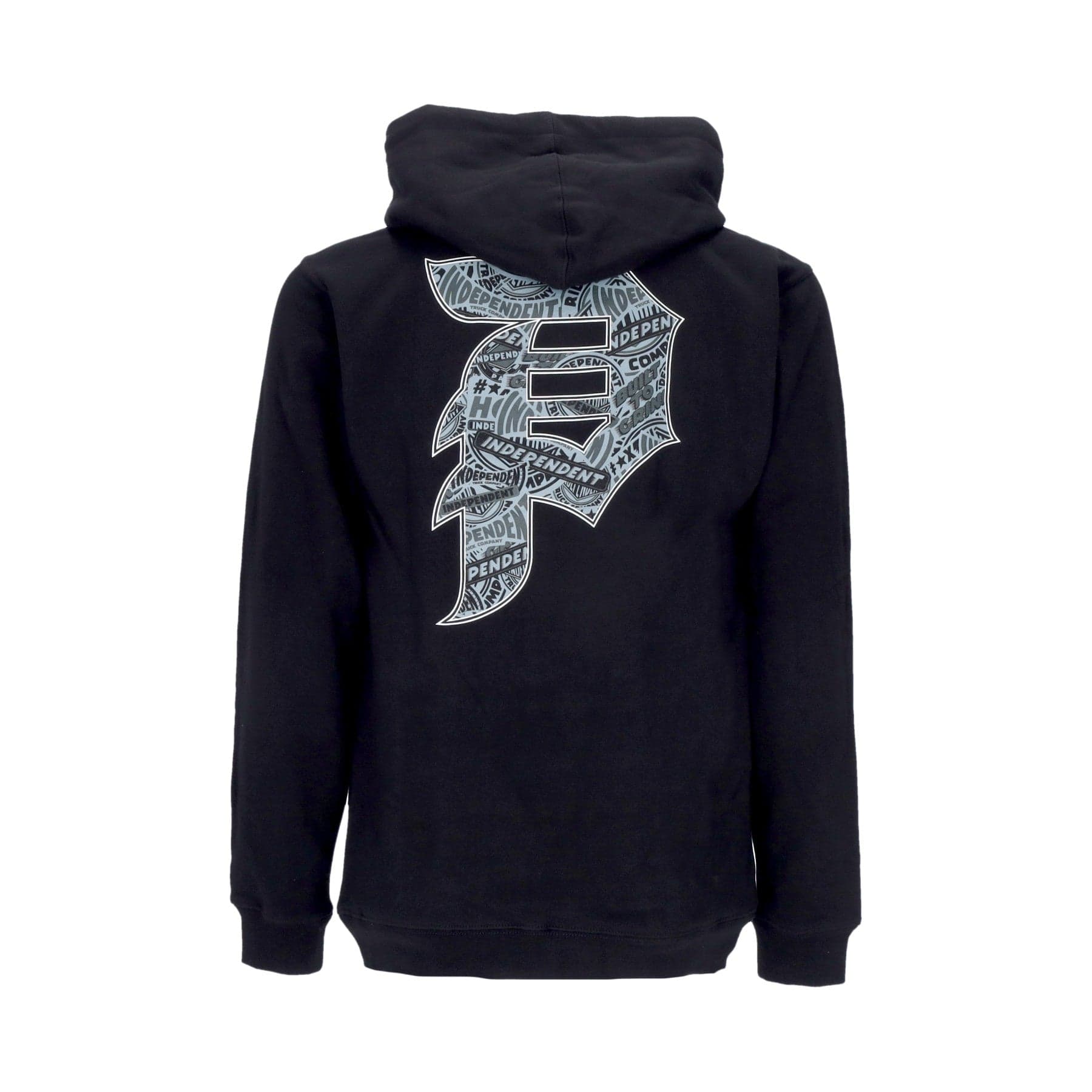 Men's Hoodie Stickers Dirty P Hood X Independent Black
