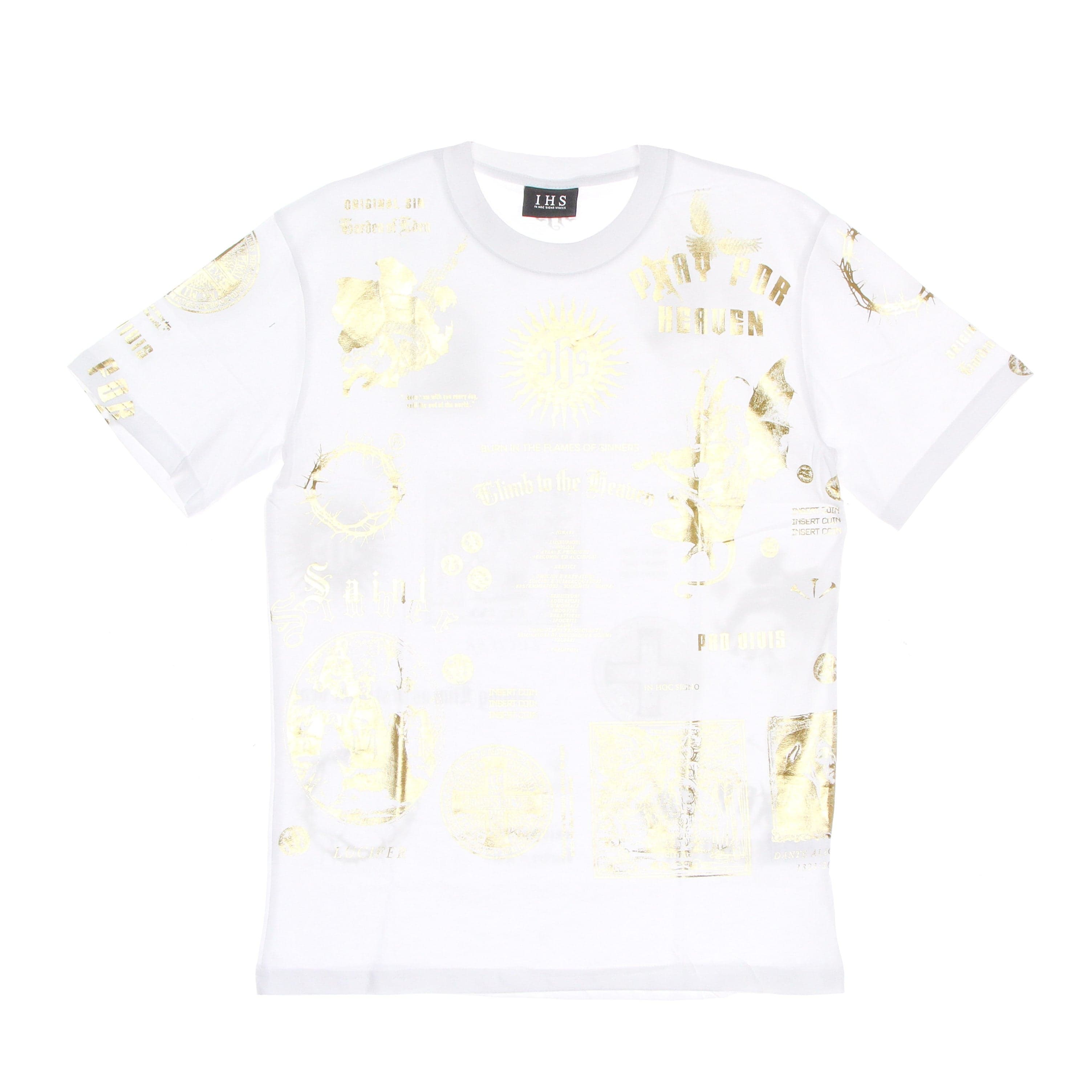 T-shirt Man Gold Manifesto Tee White/gold