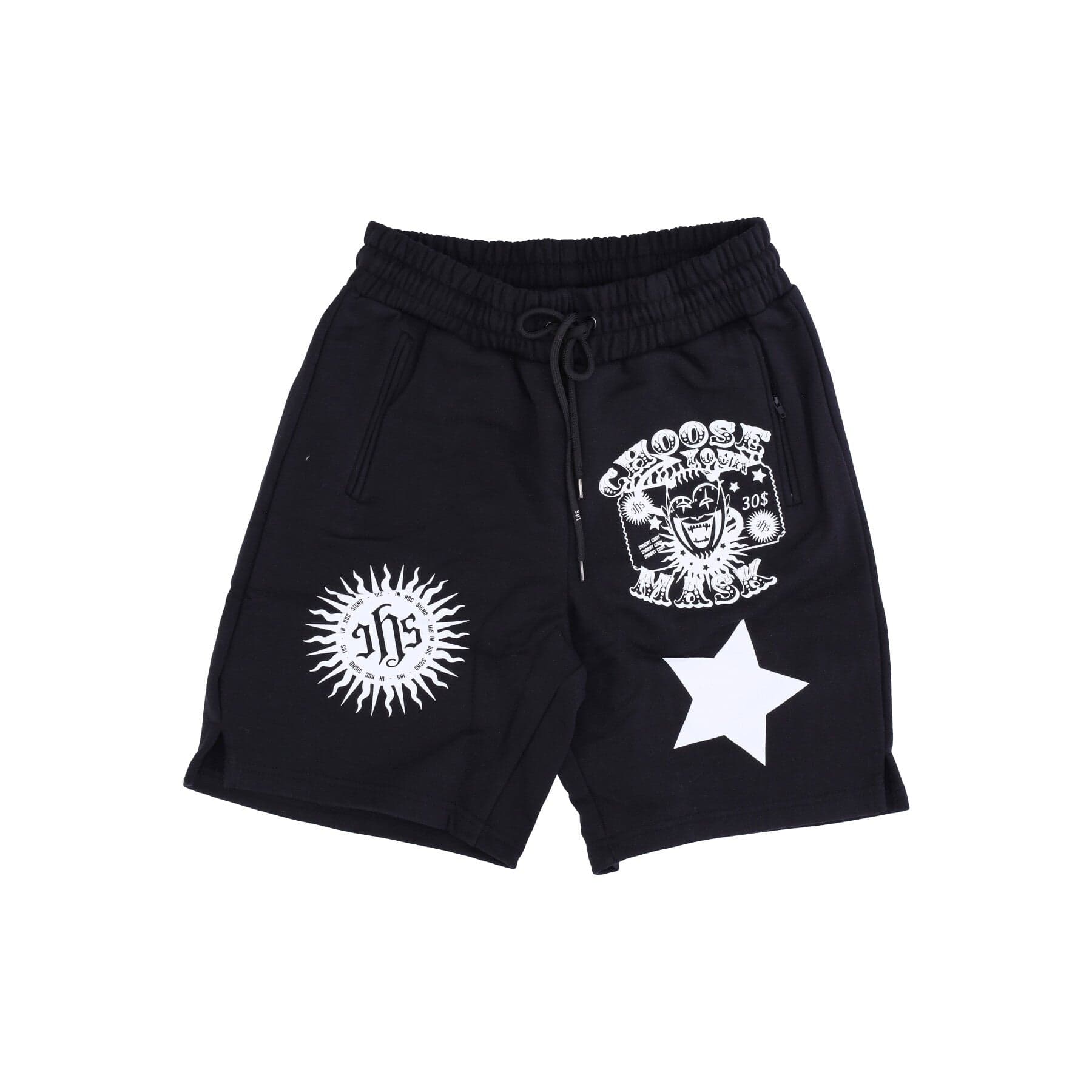 Short Tracksuit Pants for Men Choose Your Mask Short Black