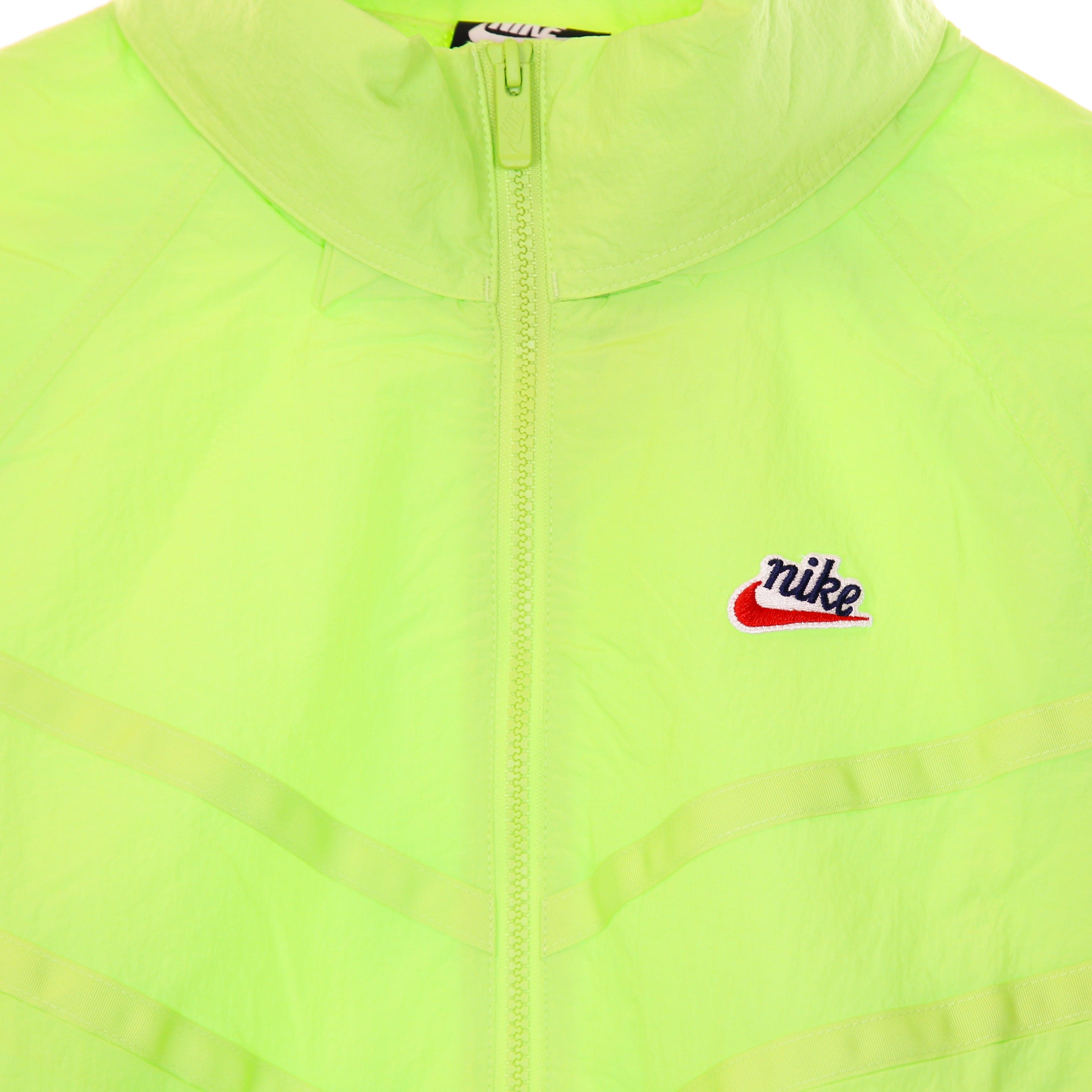 Men's Pull-On Windbreaker M Sportswear Heritage Windrunner Lnd Half-zip Hooded Jacket Key Lime