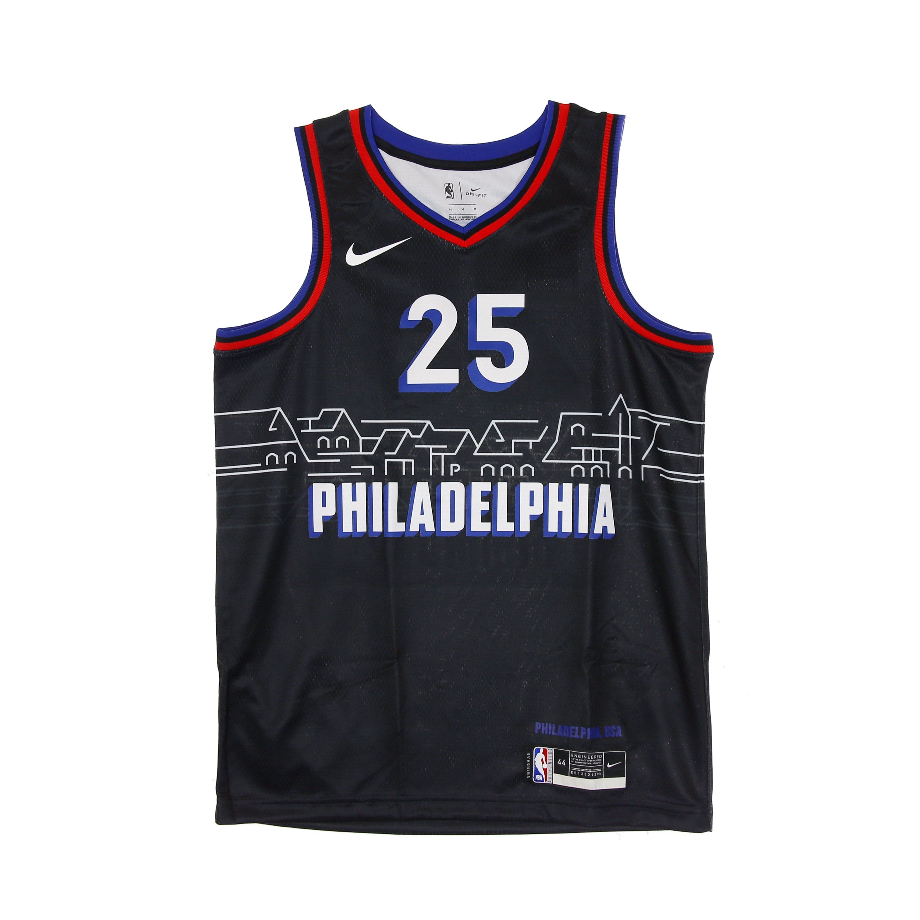 Men's Basketball Tank Top Nba Swingman Jersey City Edition 2020 No 25 Ben Simmons Phi76e Black