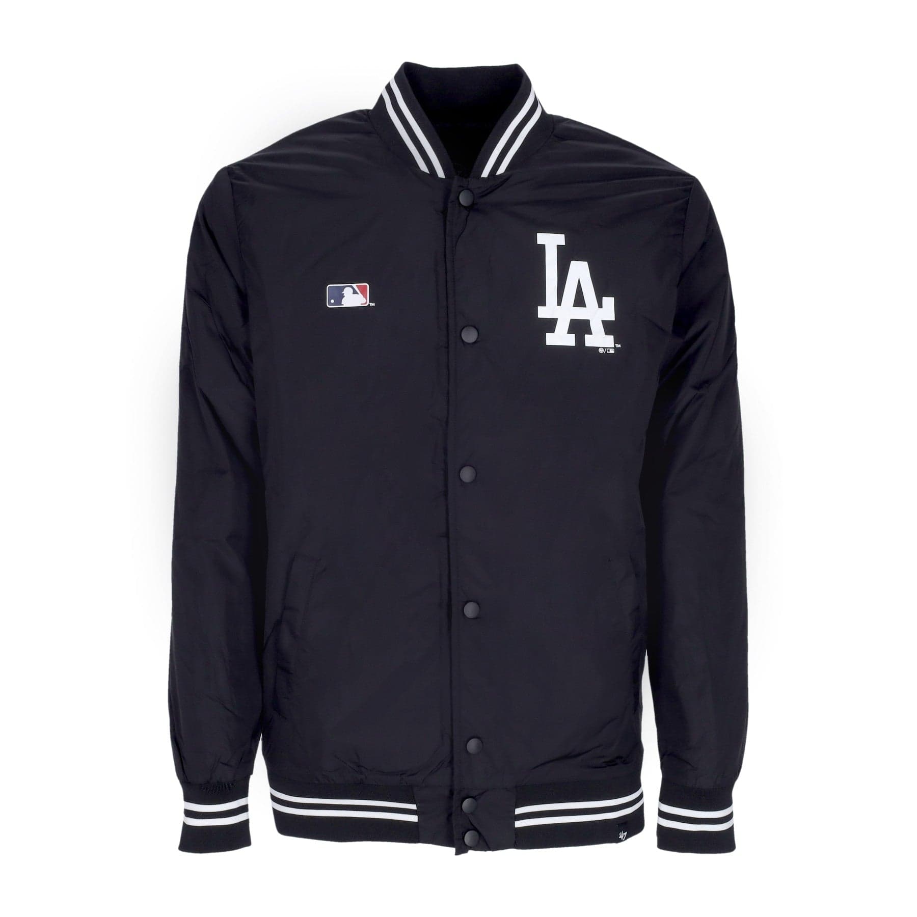Mlb Drift Track Jacket Losdod Jet Black Men's Bomber Jacket