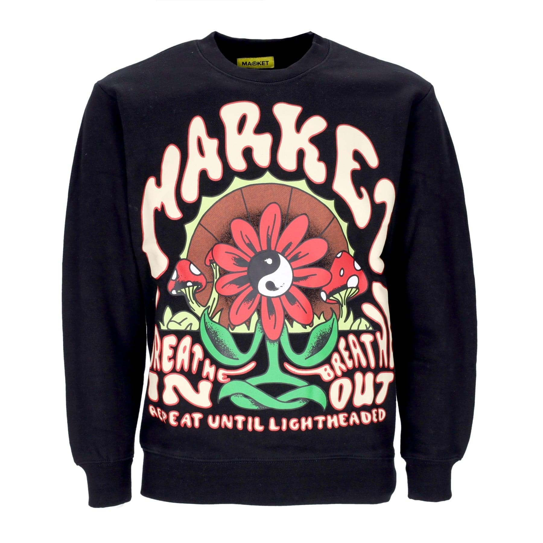 Men's Crewneck Sweatshirt Breathwork Crewneck Sweatshirt Black