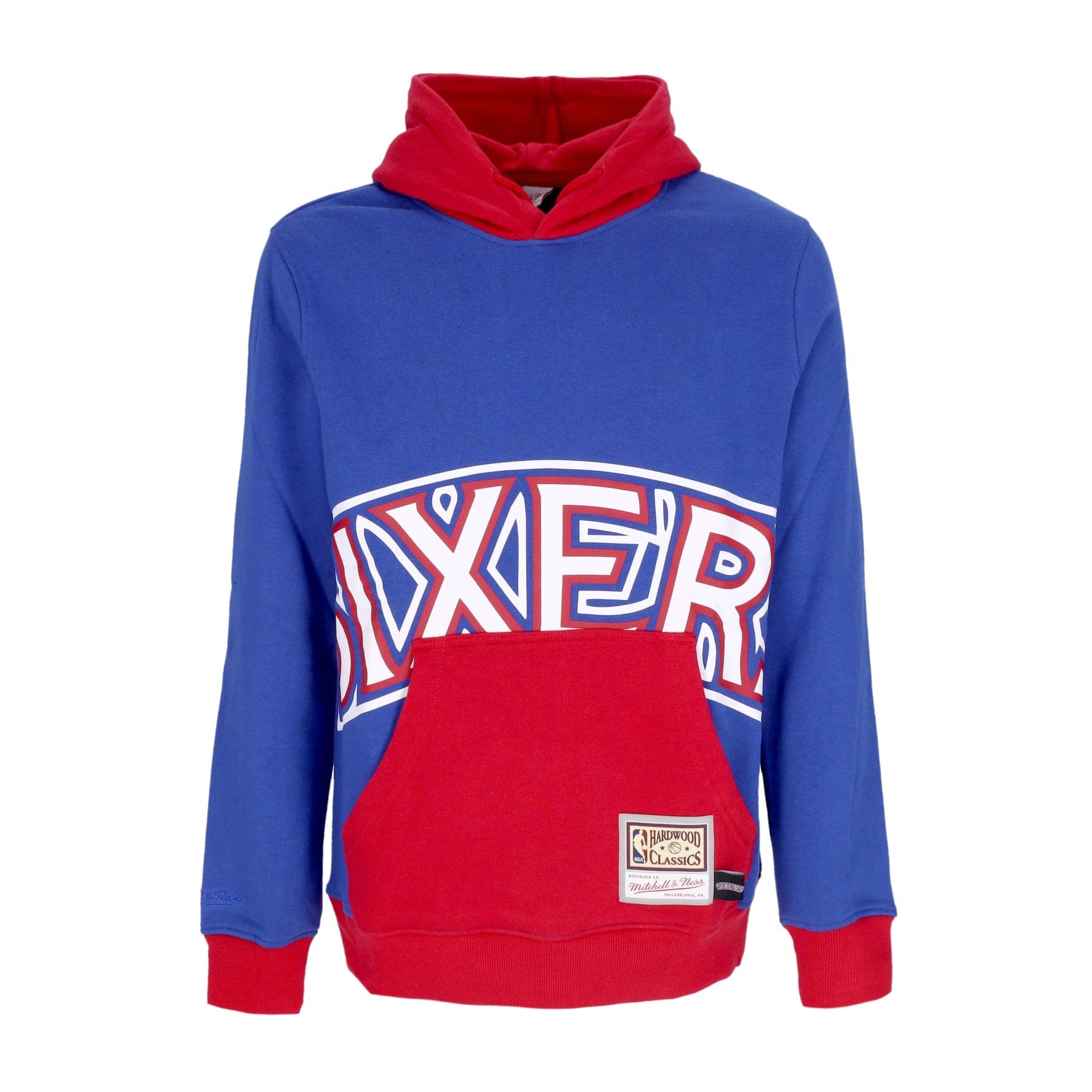Men's Hoodie Nba Big Face Hoodie 5.0 Hardwood Classics Phi76e Blue